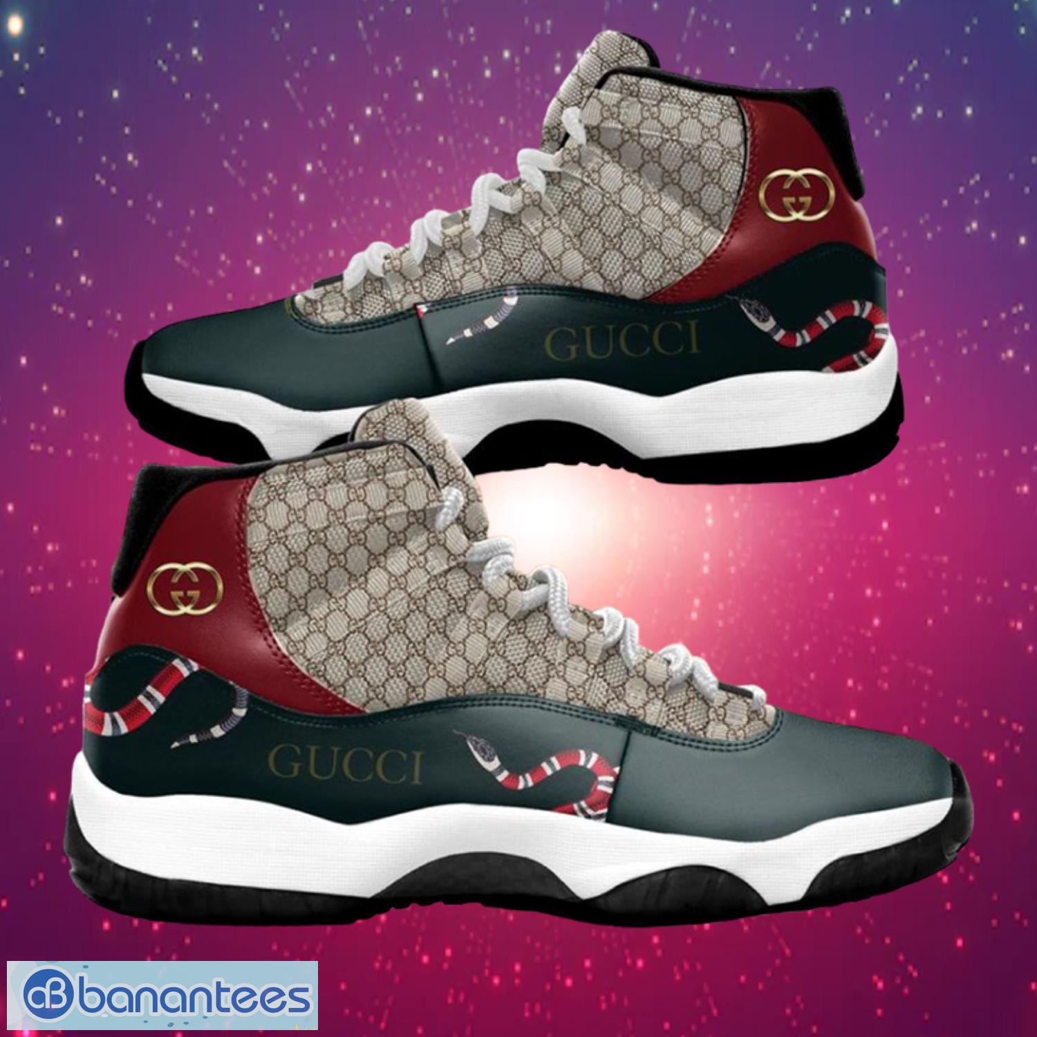 Gucci Brand Snake Air Jordan 11 Gucci Sneakers Gifts For Men Women Shoes  Design - Banantees