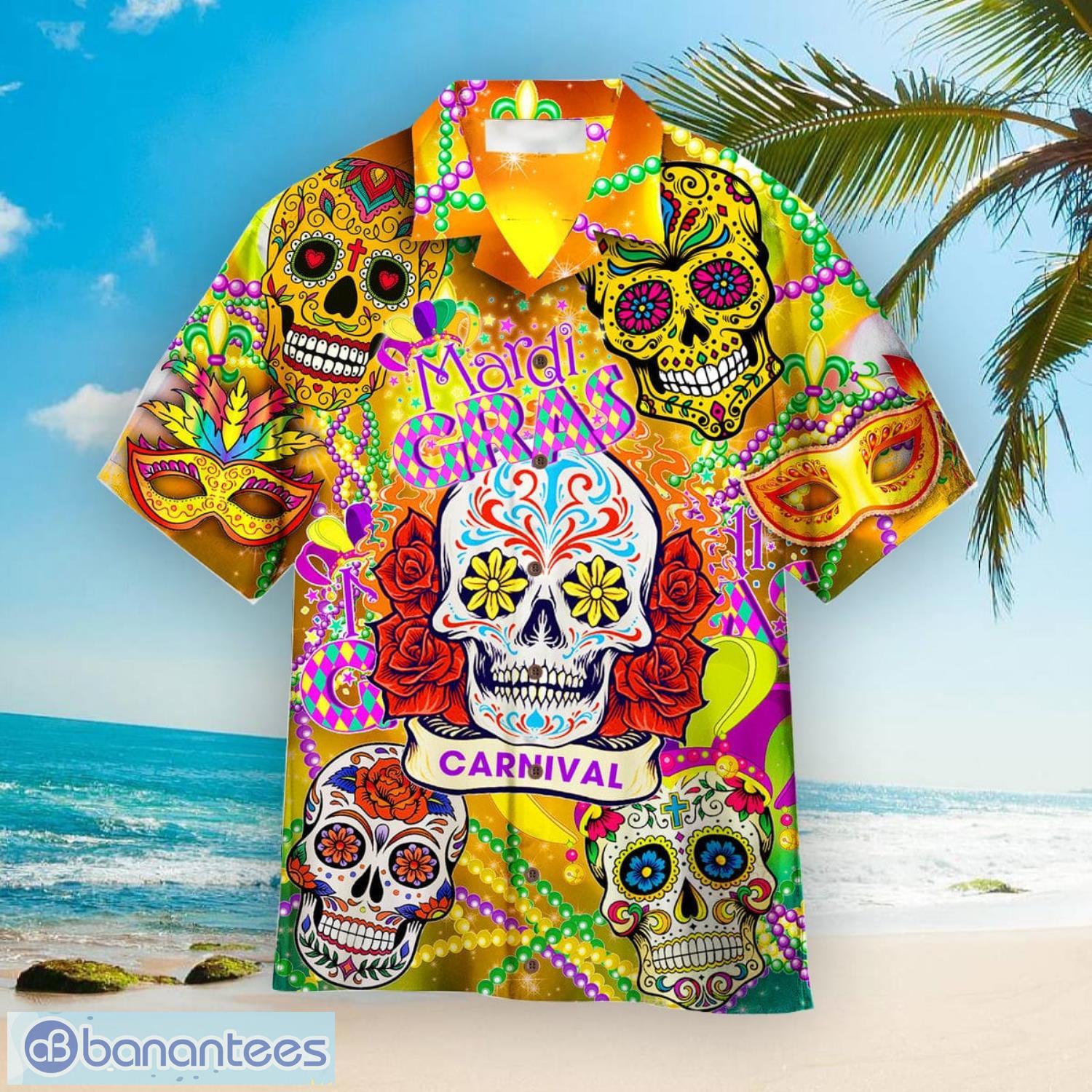 Happy Mardi Gras Carnival Aloha Hawaiian Shirt Summer Gift Beach Shirt - Happy Mardi Gras Carnival Aloha Hawaiian Shirts For Men & For Women  WT1908