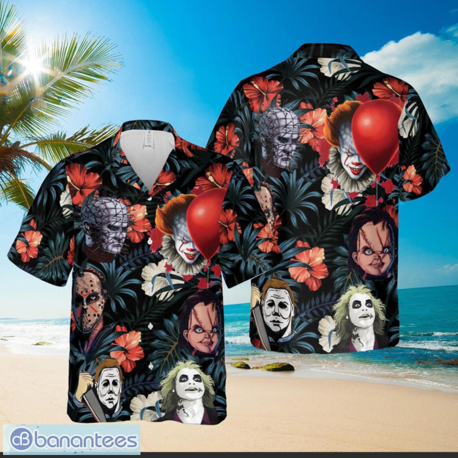 Houston Texans Skull And Flower Halloween Hawaiian Shirt For Men And Women  - Banantees