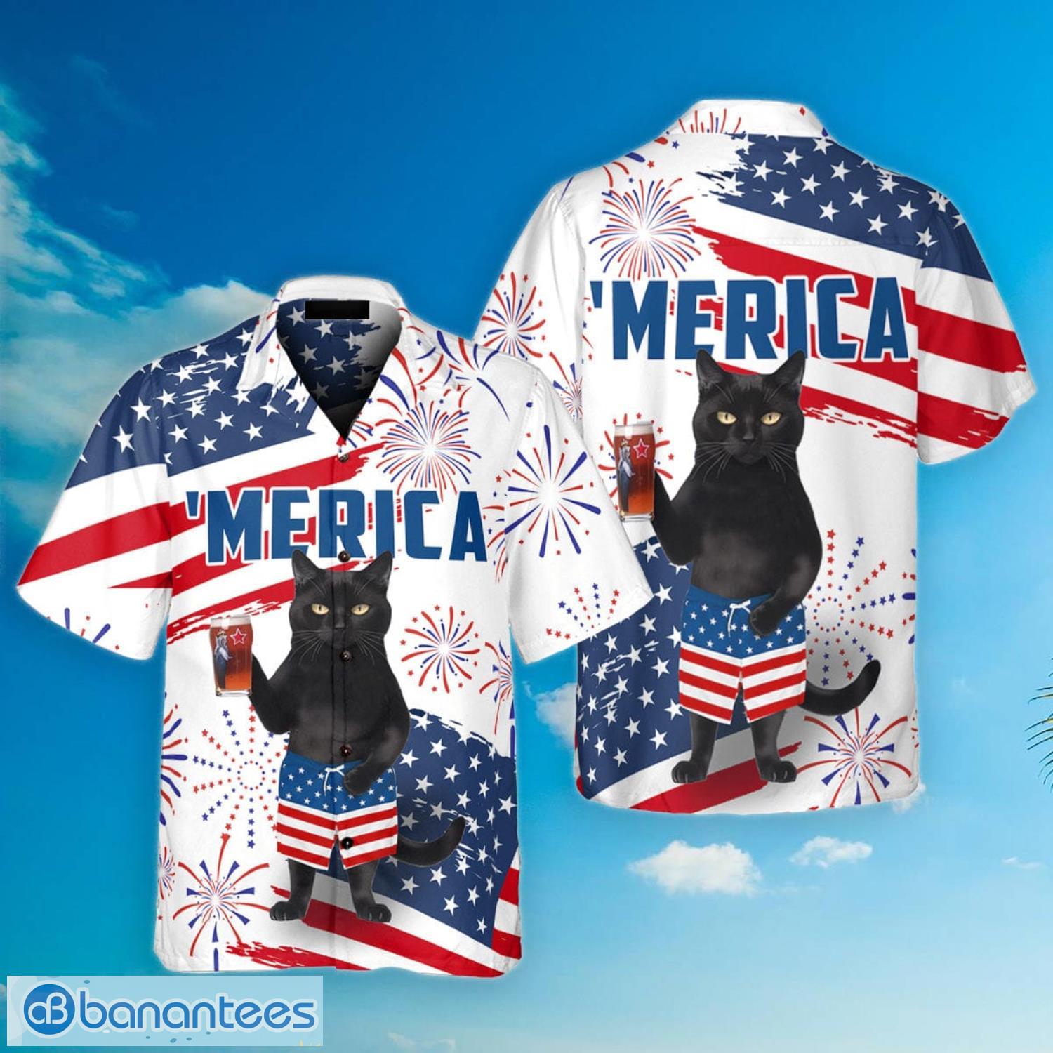 Independence Day 4th Of July Black Cat American Flag Aloha Holiday Gift Hawaiian Shirt - Independence-Day-4th-Of-July-Black-Cat-American-Flag-Aloha-Hawaiian-Shirts-For-Men-And-For-Women-WT2293_1280x