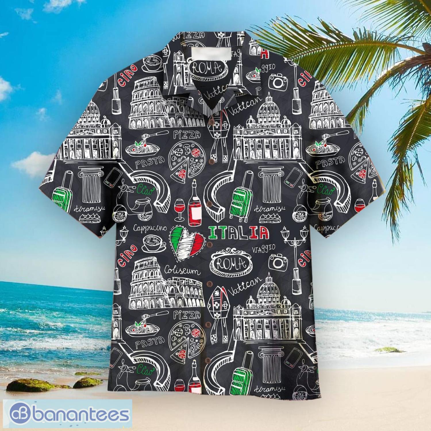 Italy Symbols Aloha Hawaiian Shirt Summer Gift Beach Shirt - Italy Symbols Aloha Hawaiian Shirts For Men & For Women  WT6569