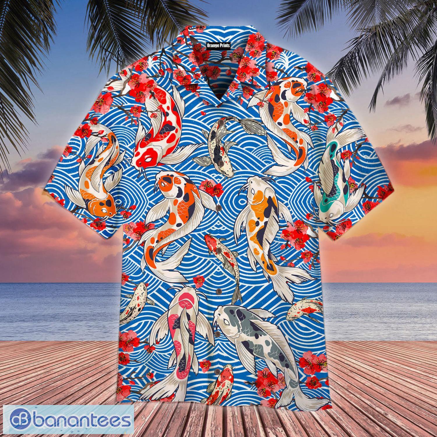 Koi Fish Aloha Hawaiian Shirt Summer Gift Beach Shirt - Koi Fish Aloha Hawaiian Shirts For Men & For Women  WT9537 8Mx
