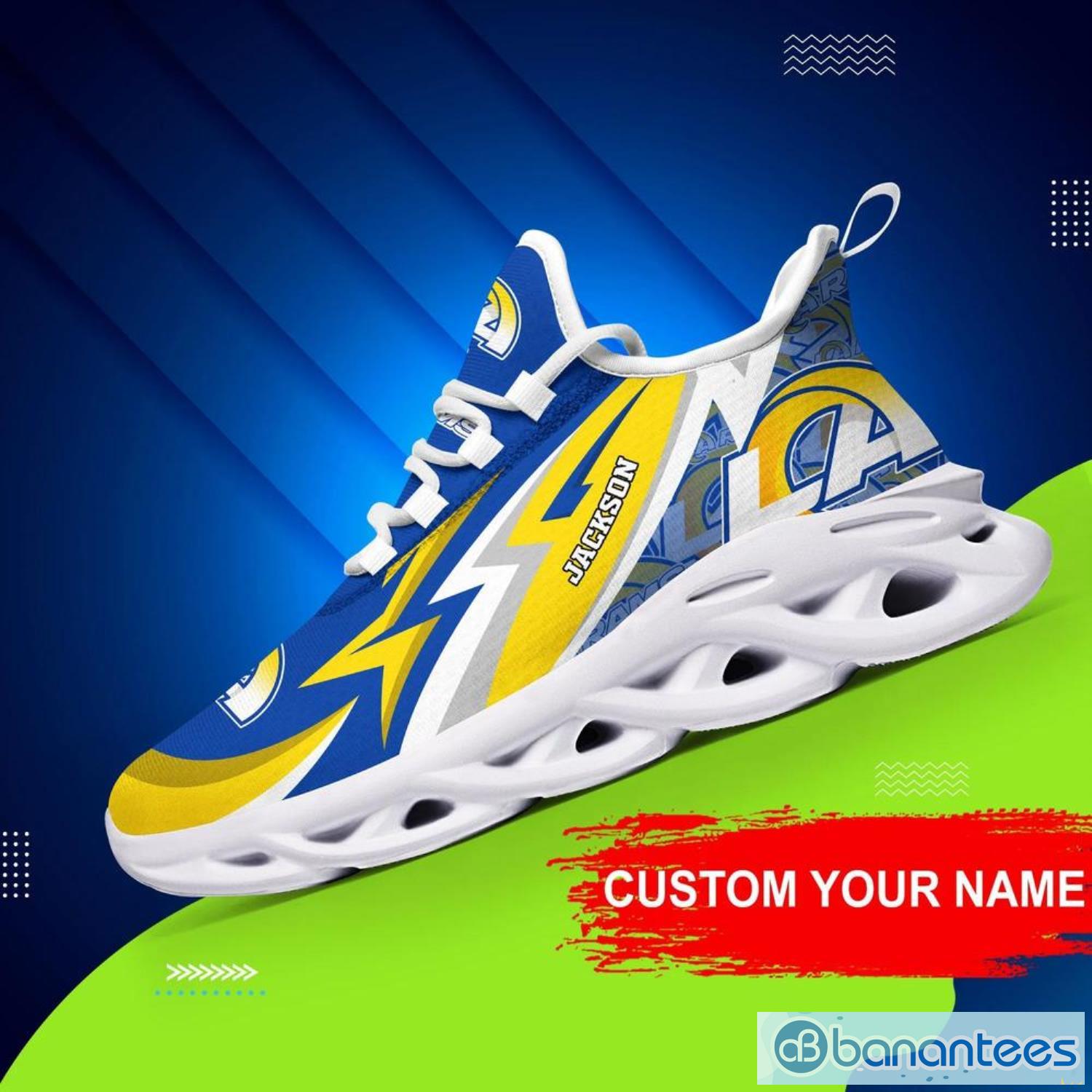 Los Angeles Rams Best Gift For NFL Fans Max Soul Shoes Custom Name