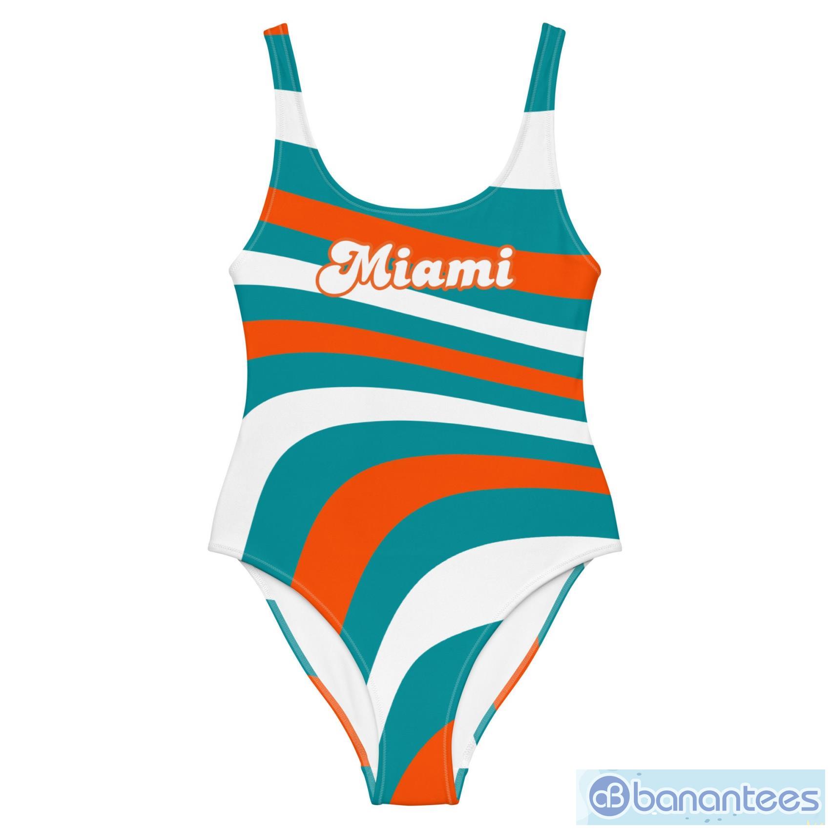 Miami Dolphins One Piece Swimsuit Gift For Women Banantees