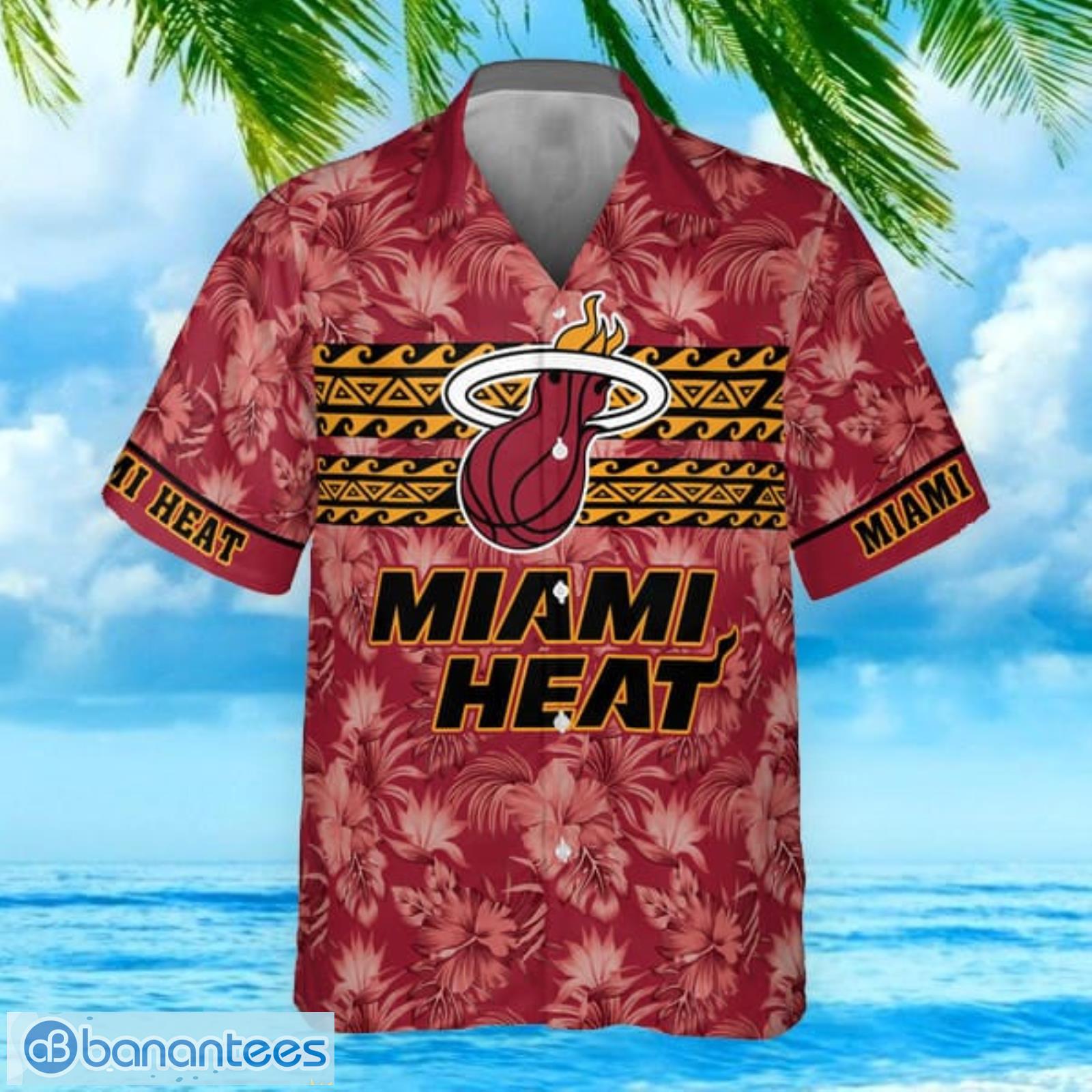 Miami Heat Beach Pattern Colorful Print Short Sleeve Hawaiian Shirt Summer  Gift - Banantees