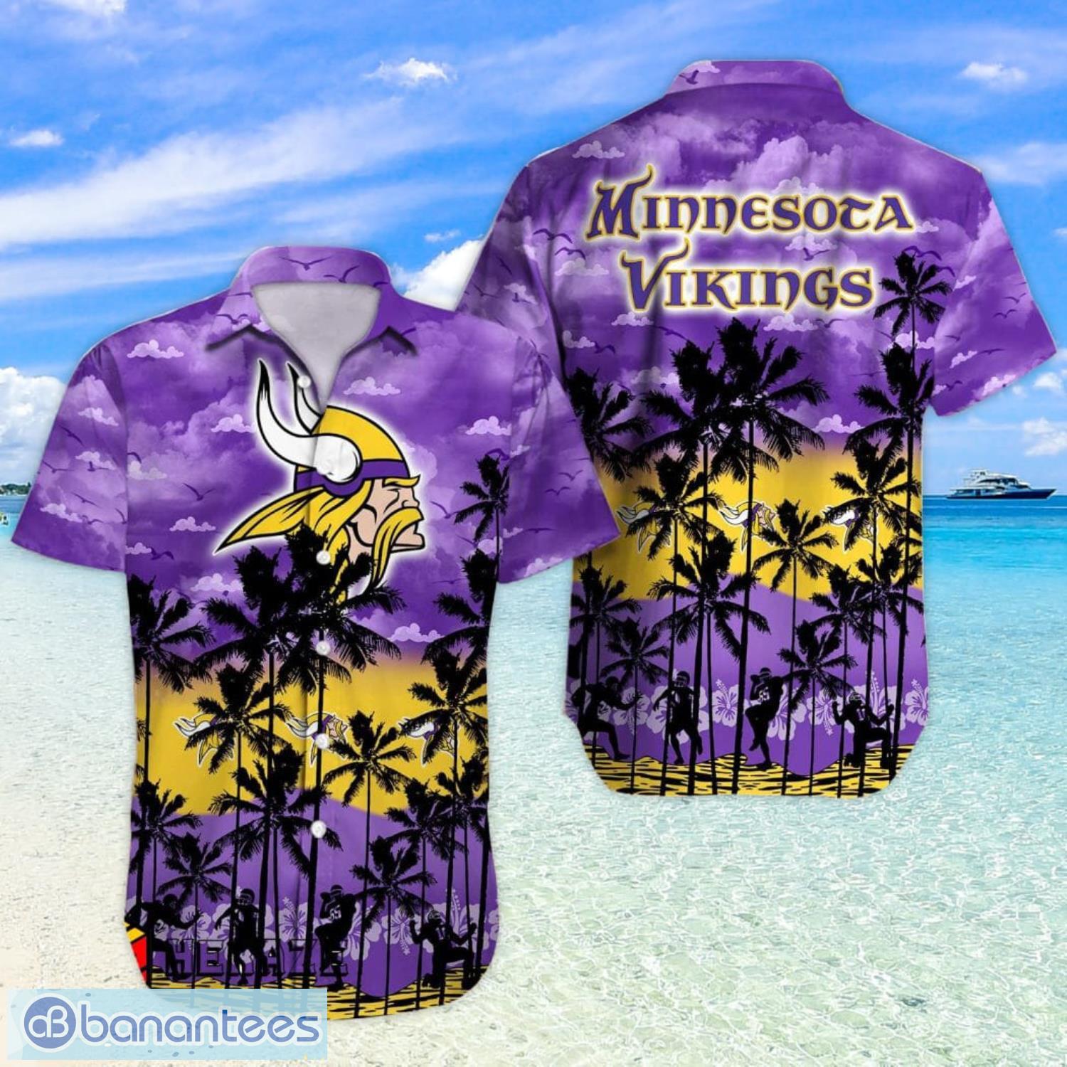 Minnesota Vikings Summer Gift Hawaiian Shirt And Shorts - Banantees