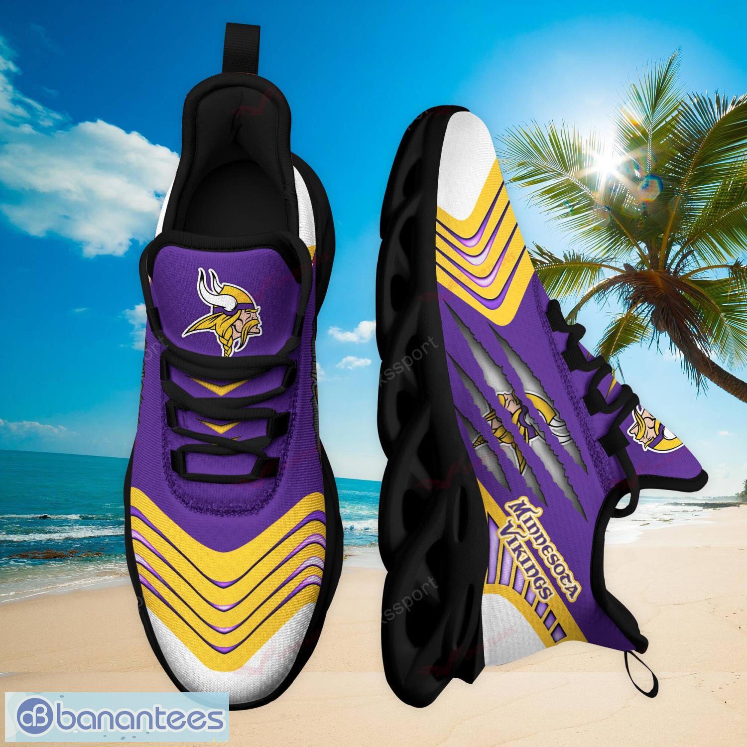 Minnesota Vikings NFL Purple Max Soul Sneakers Sport Shoes - Banantees