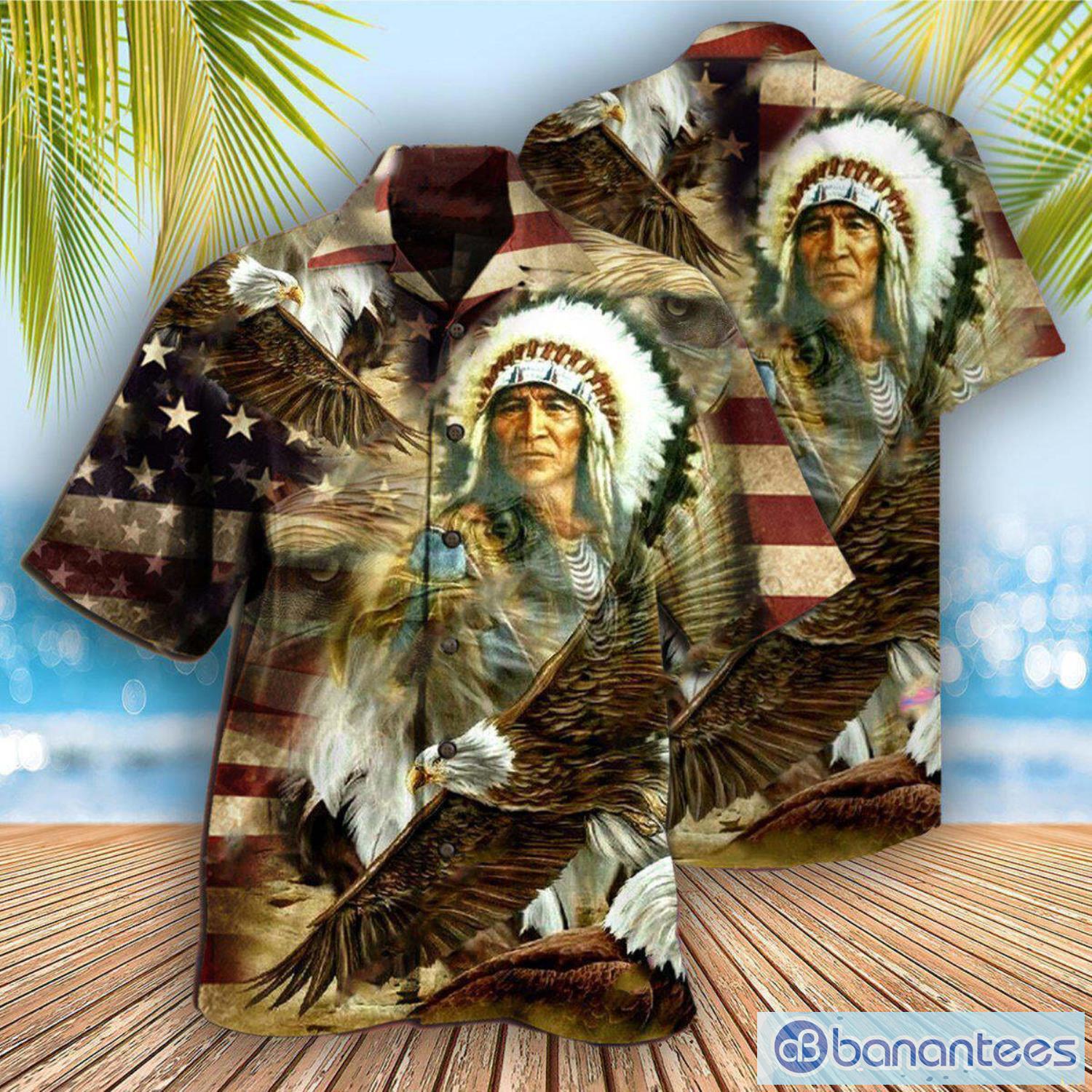 4th Of July Eagles Funny Hawaiian Shirt - Banantees