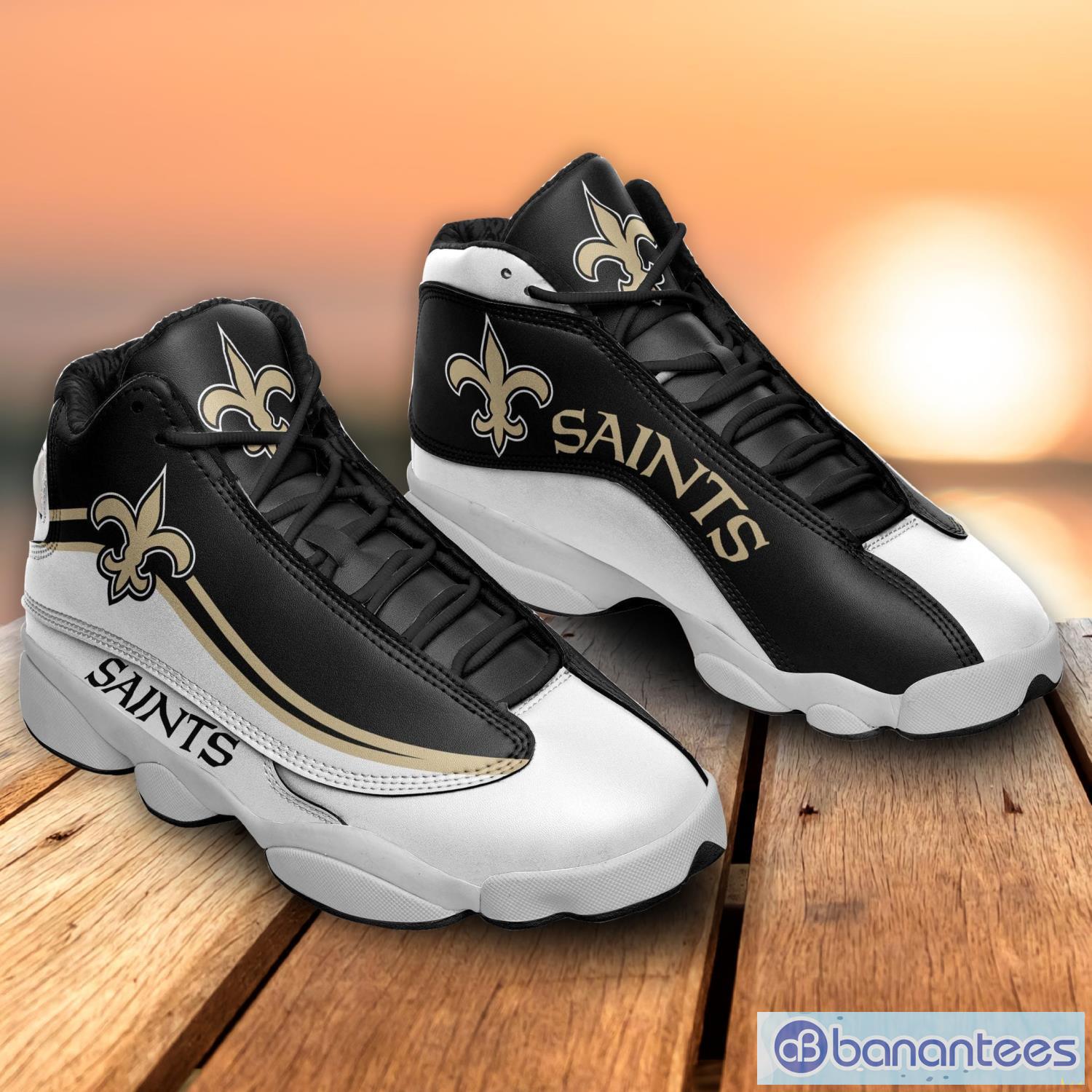 New Orleans Saints Limited Edition BLACK Air Jordan 13 Sneakers