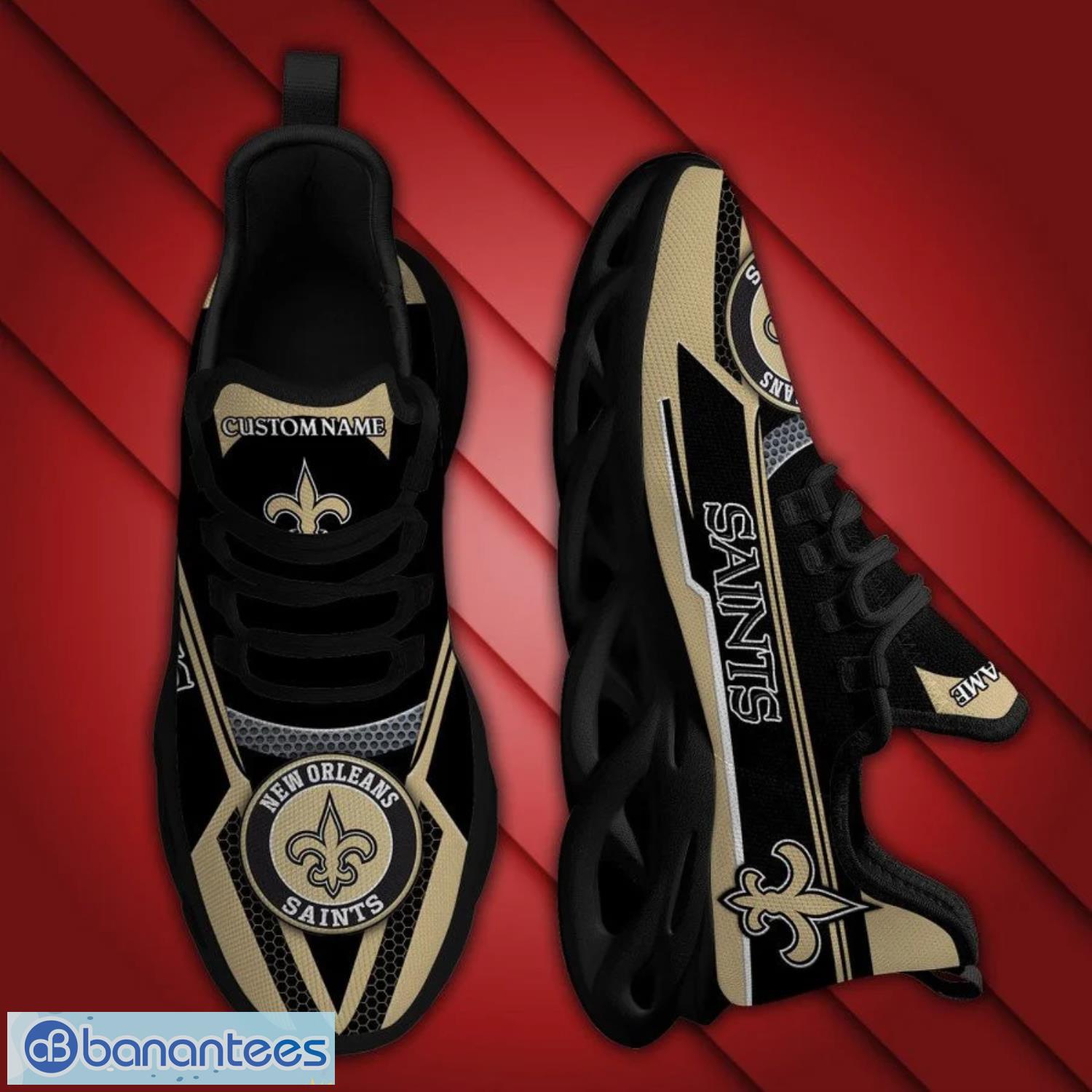 New Orleans Saints Custom Name Cool Max Soul Sneaker Running Shoes