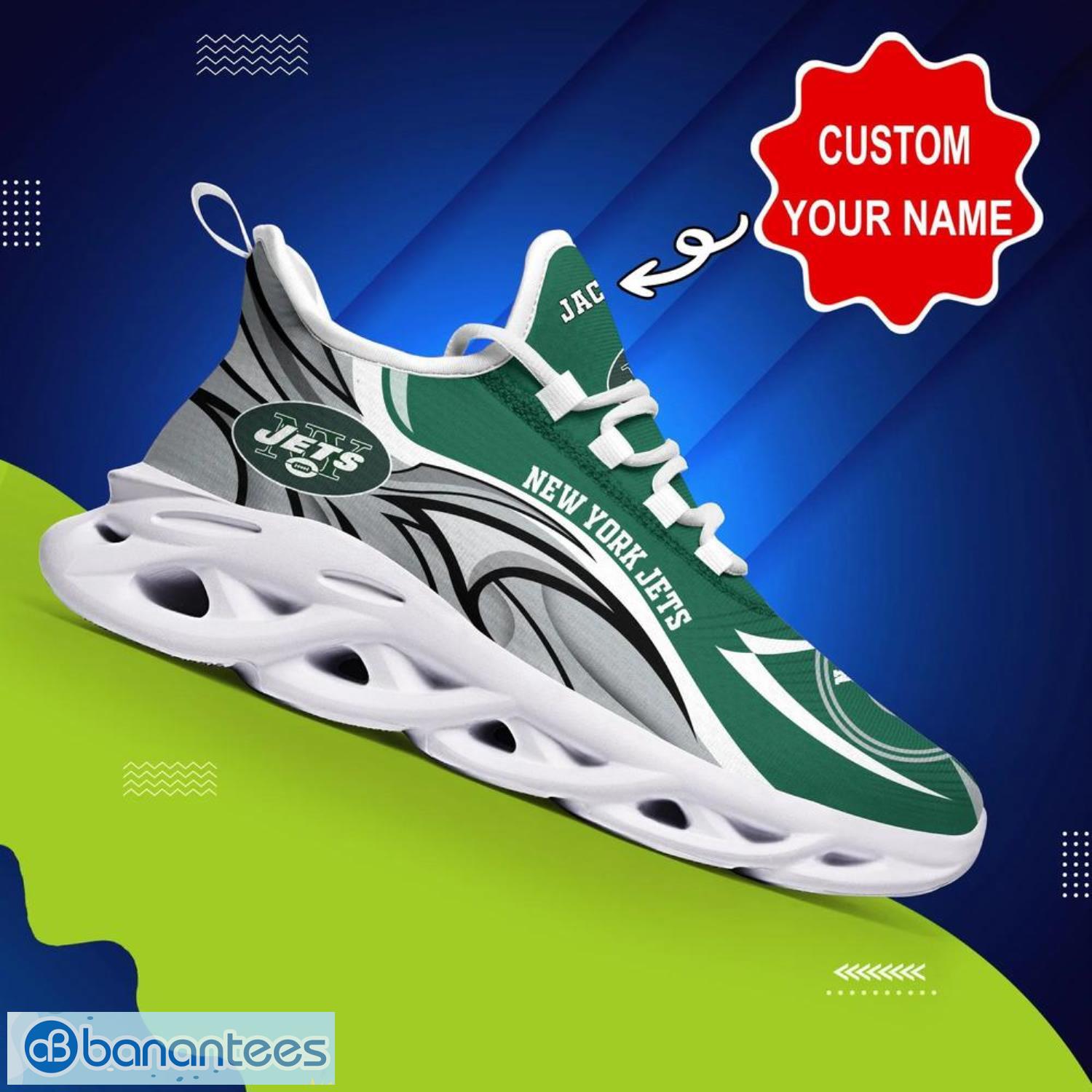 New York Jets NFL Max Soul Shoes Gift For Sport's Fans - Banantees