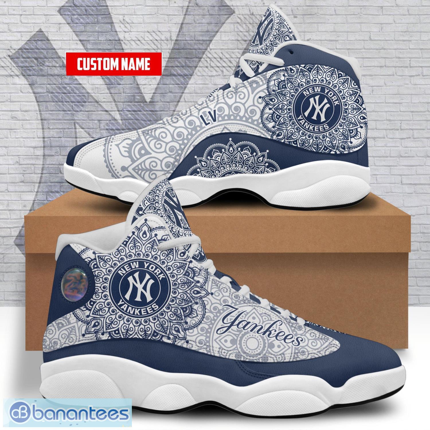 New York Yankees Air Jordan 13 Custom Name Personalized Shoes