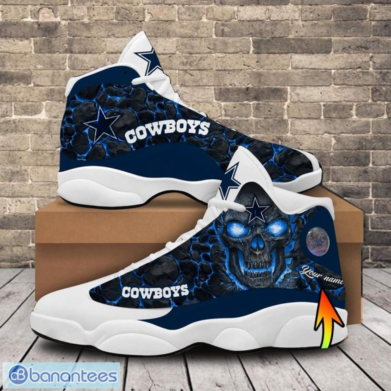 Dallas Cowboys NFL Air Jordan 13 Shoes Style Gift Custom Name And Number