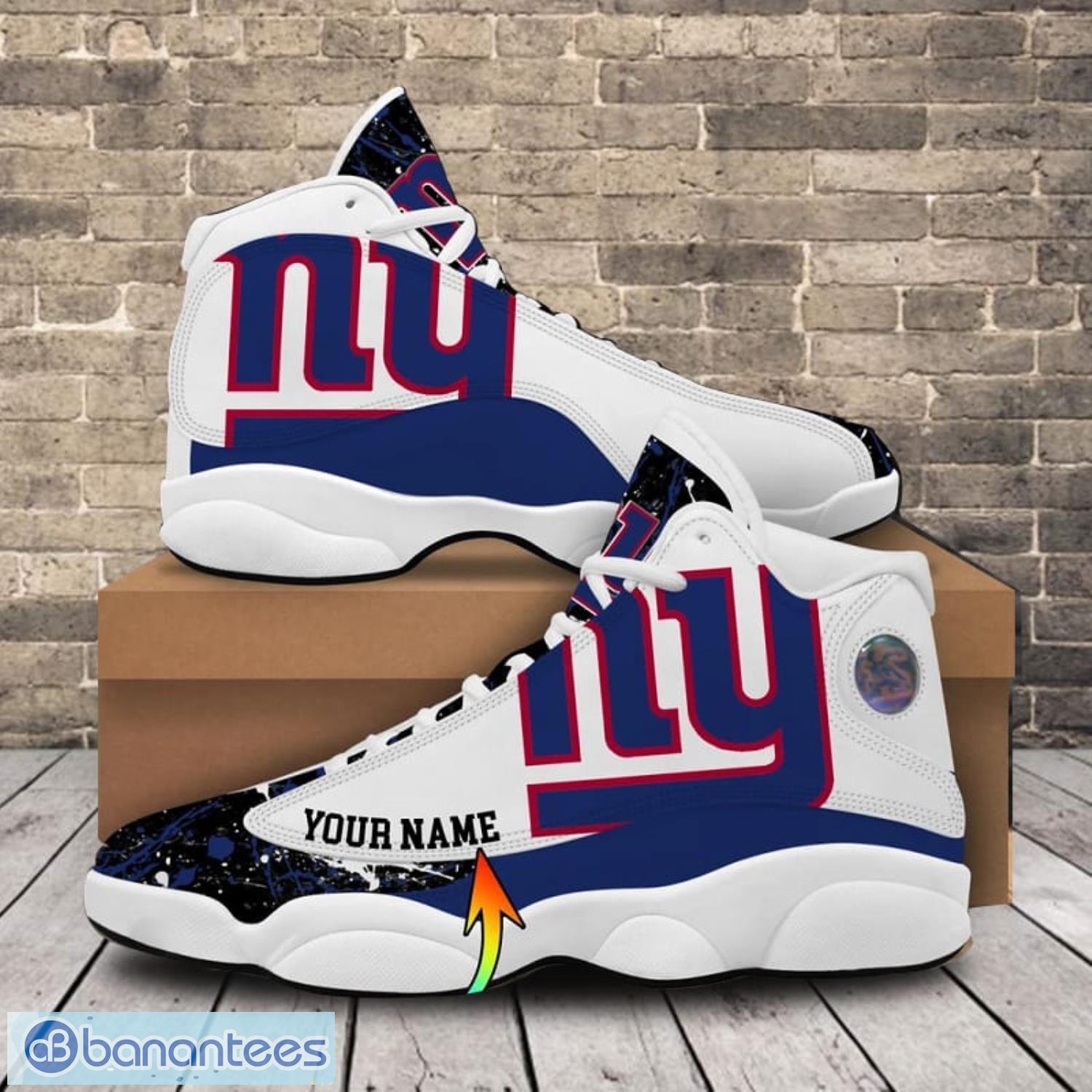 NFL New England Patriots Sport Sneakers Custom Name Air Jordan 13