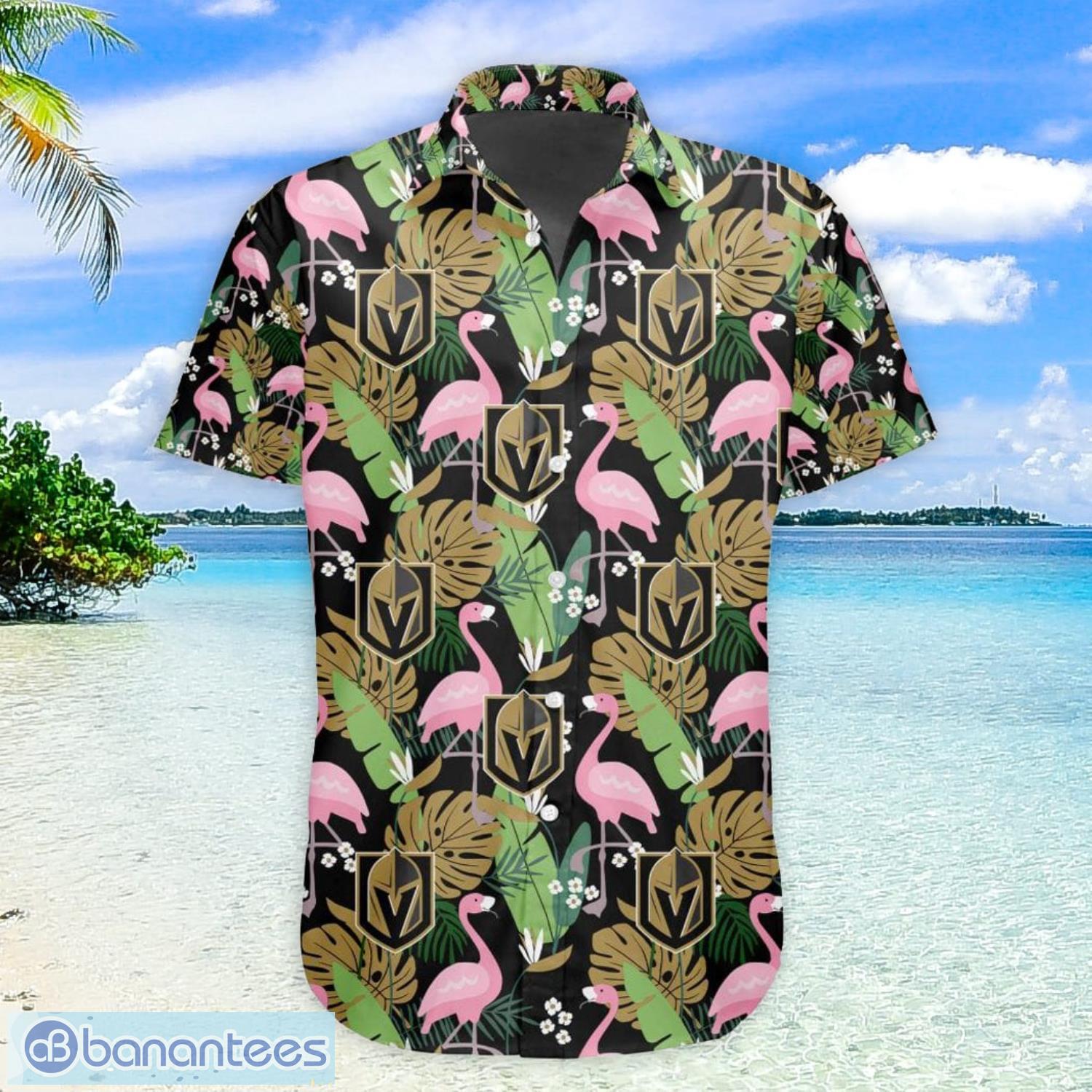 Nhl Vegas Golden Knights Flamingo Tropical Hawaiian Shirt For Men