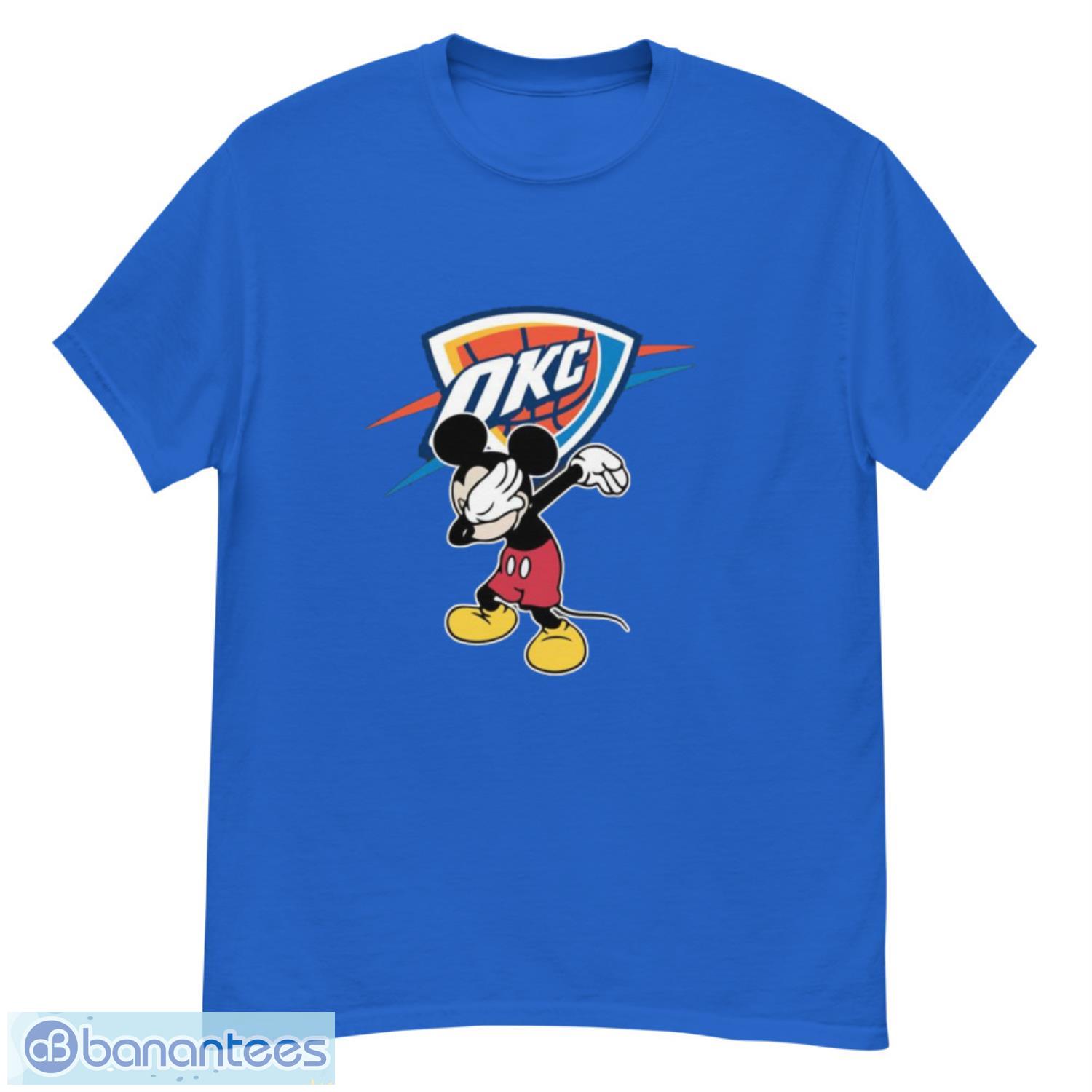 Oklahoma City Thunder NBA Basketball Dabbing Mickey Disney Sports T Shirt -  Banantees