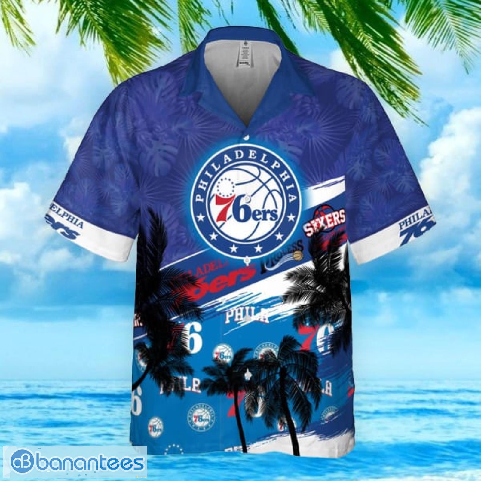 Philadelphia 76ers Hibiscus Flower And Summer Pattern Print Short Sleeve Hawaiian Shirt Summer Gift Product Photo 1 Philadelphia 76ers Hibiscus Flower And Summer Pattern Print Short Sleeve Hawaiian Shirt Summer Gift Product Photo 1