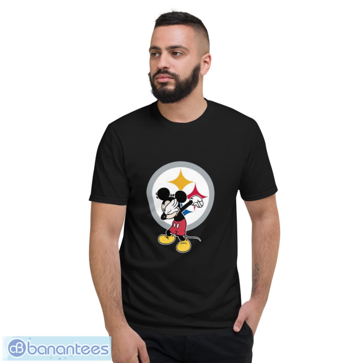 Pittsburgh Steelers Unisex Disney Mickey Football Short Sleeve T-Shirt