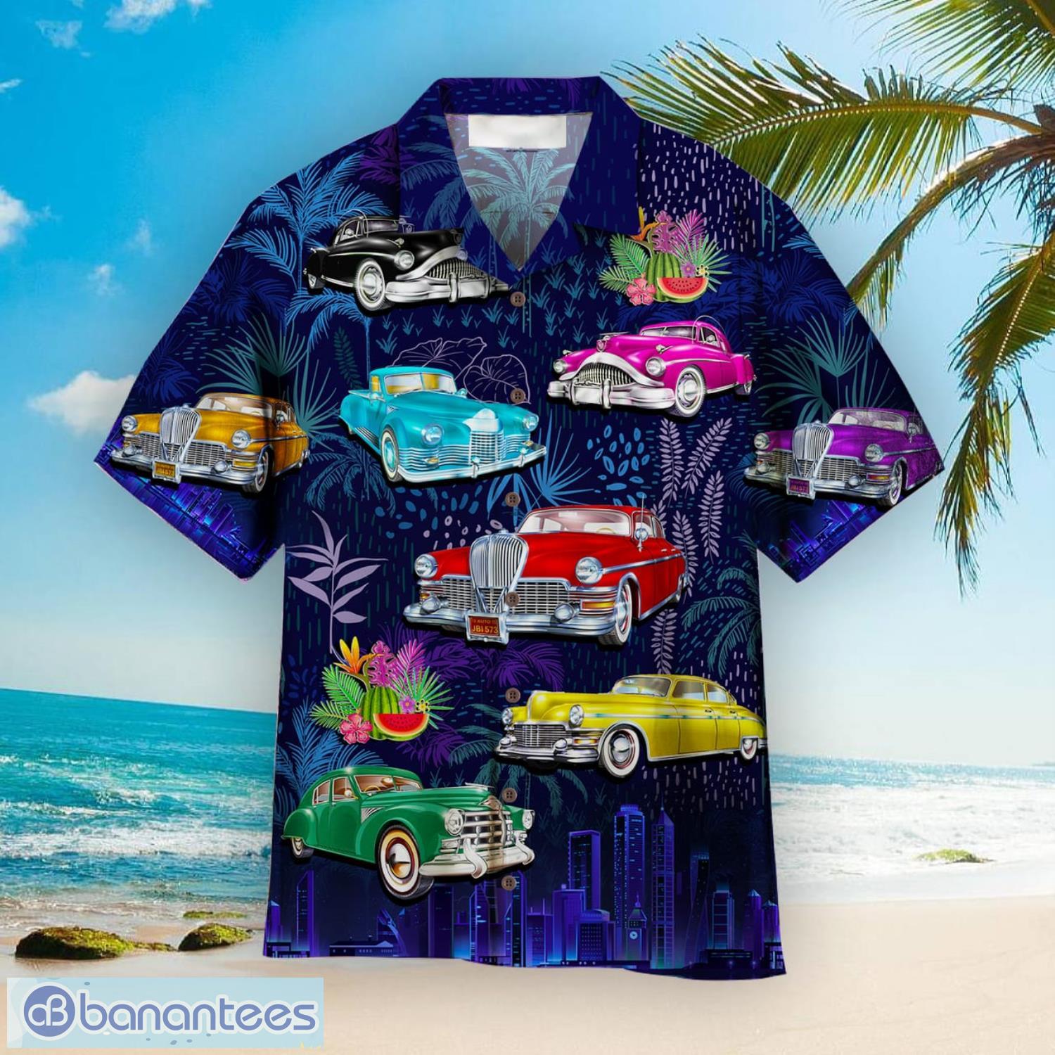 Retro Car Aloha Hawaiian Shirt Summer Gift Beach Shirt - Retro Car Aloha Hawaiian Shirts For Men & For Women  WT1906