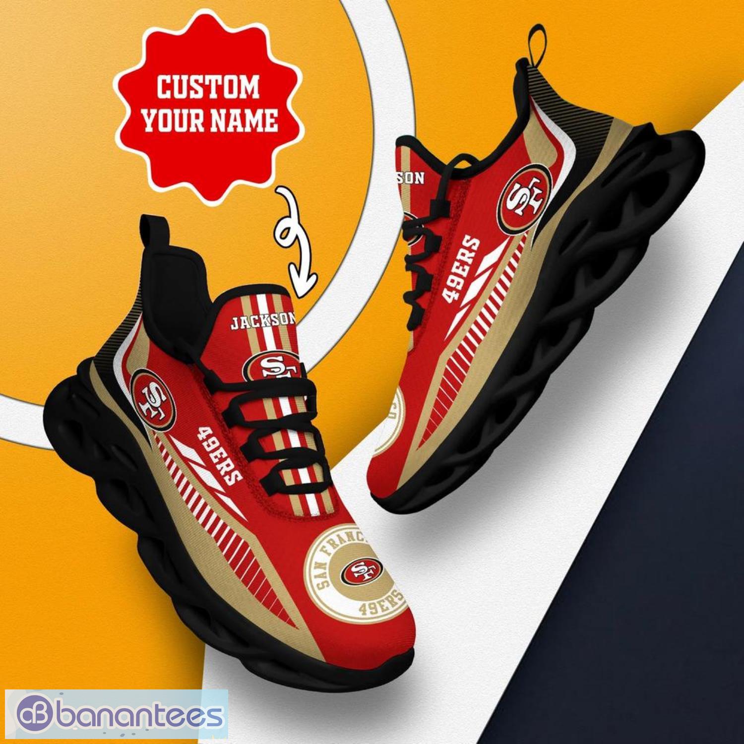 San Francisco 49ers 2023 Design Max Soul Shoes For Men And Women - Banantees