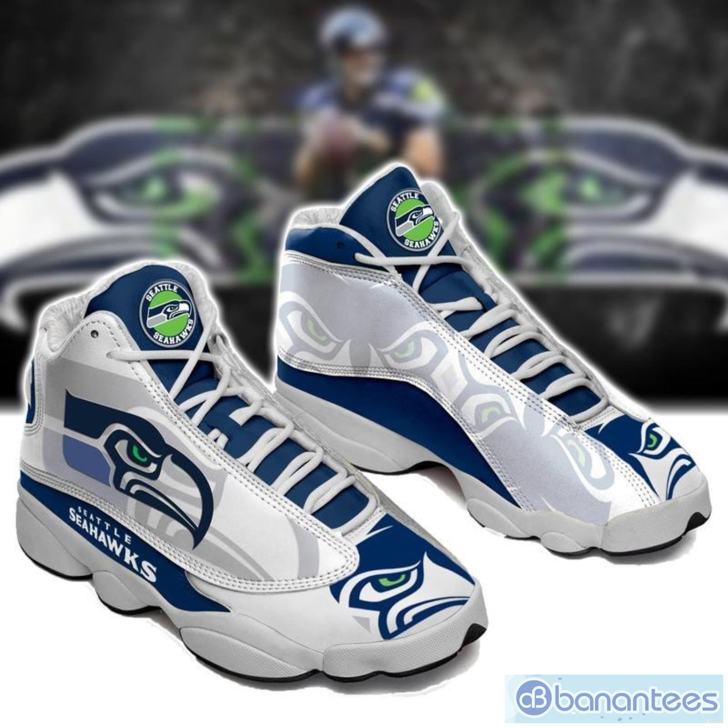 Shoes Seattle Seahawks Jordan 13 Custom Name Shoes