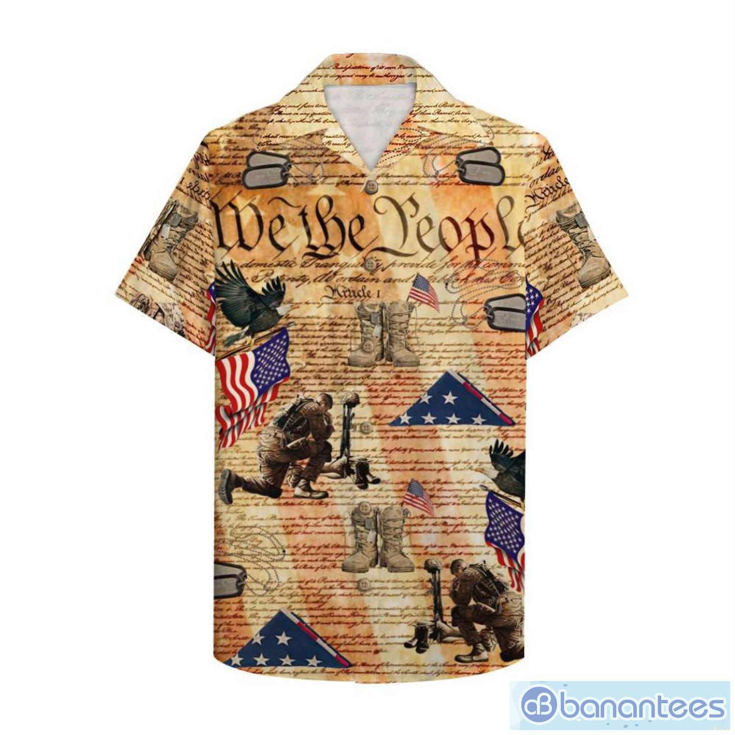 Veteran We The People All Over Print Hawaiian Shirt Product Photo 1 Veteran We The People All Over Print Hawaiian Shirt Product Photo 1
