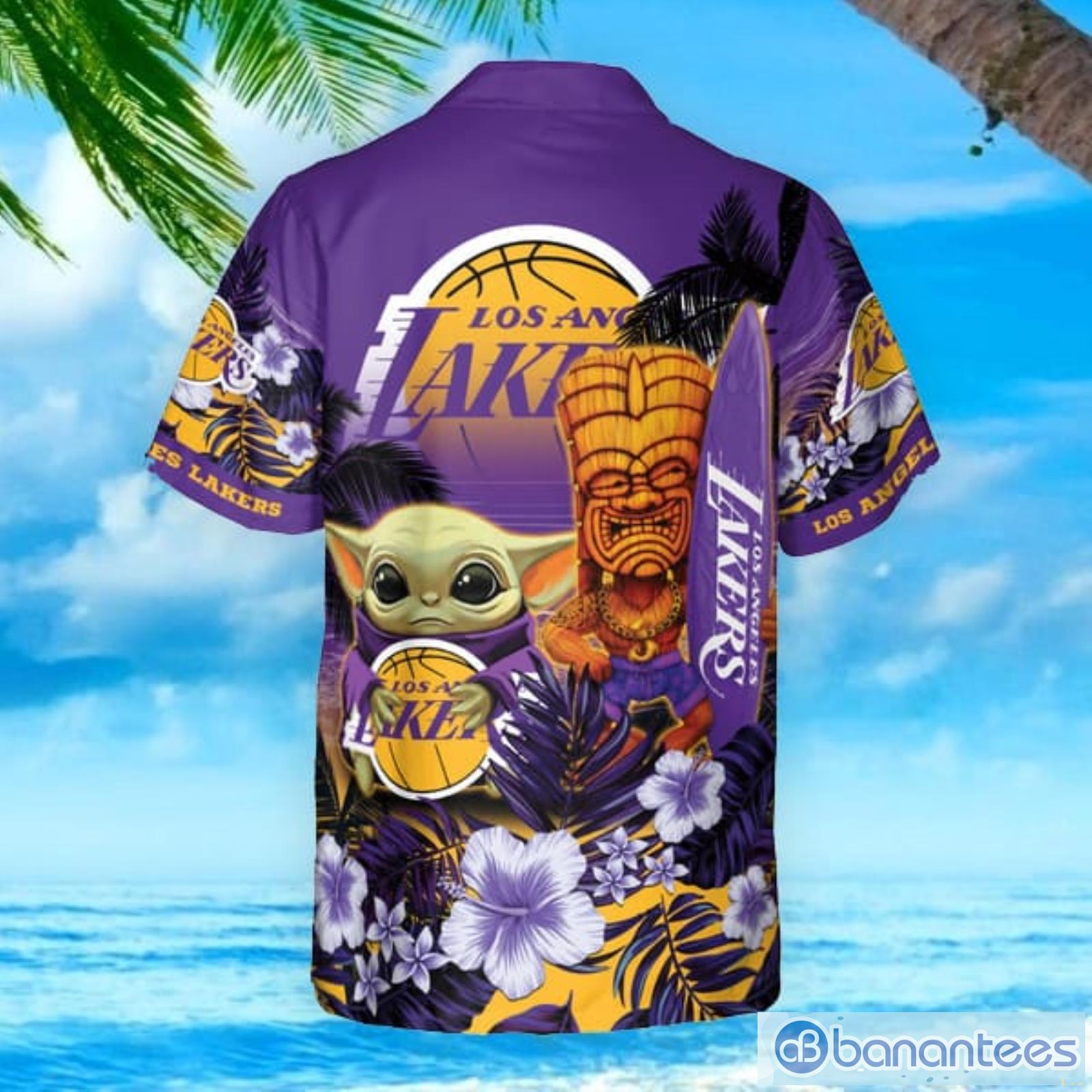 Los Angeles Lakers Baby Yoda National Basketball Association 2023 Aop  Hawaiian Shirt For Men Women - Shibtee Clothing