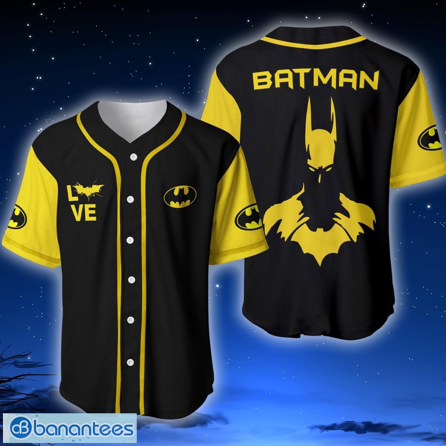 Batman DC Comics Love Batman Batman Logo Baseball Jersey Shirt
