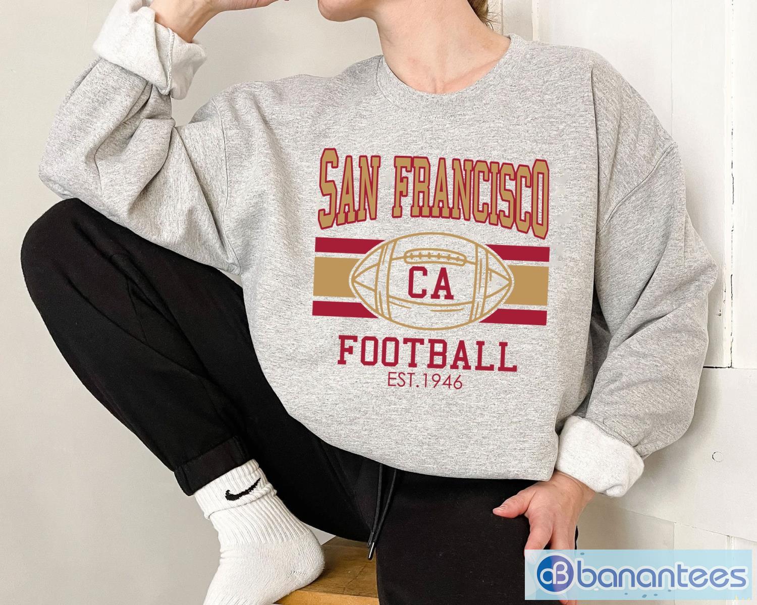 Vintage San Francisco 49ers Hoodie Sweater - NFL Football - Gray
