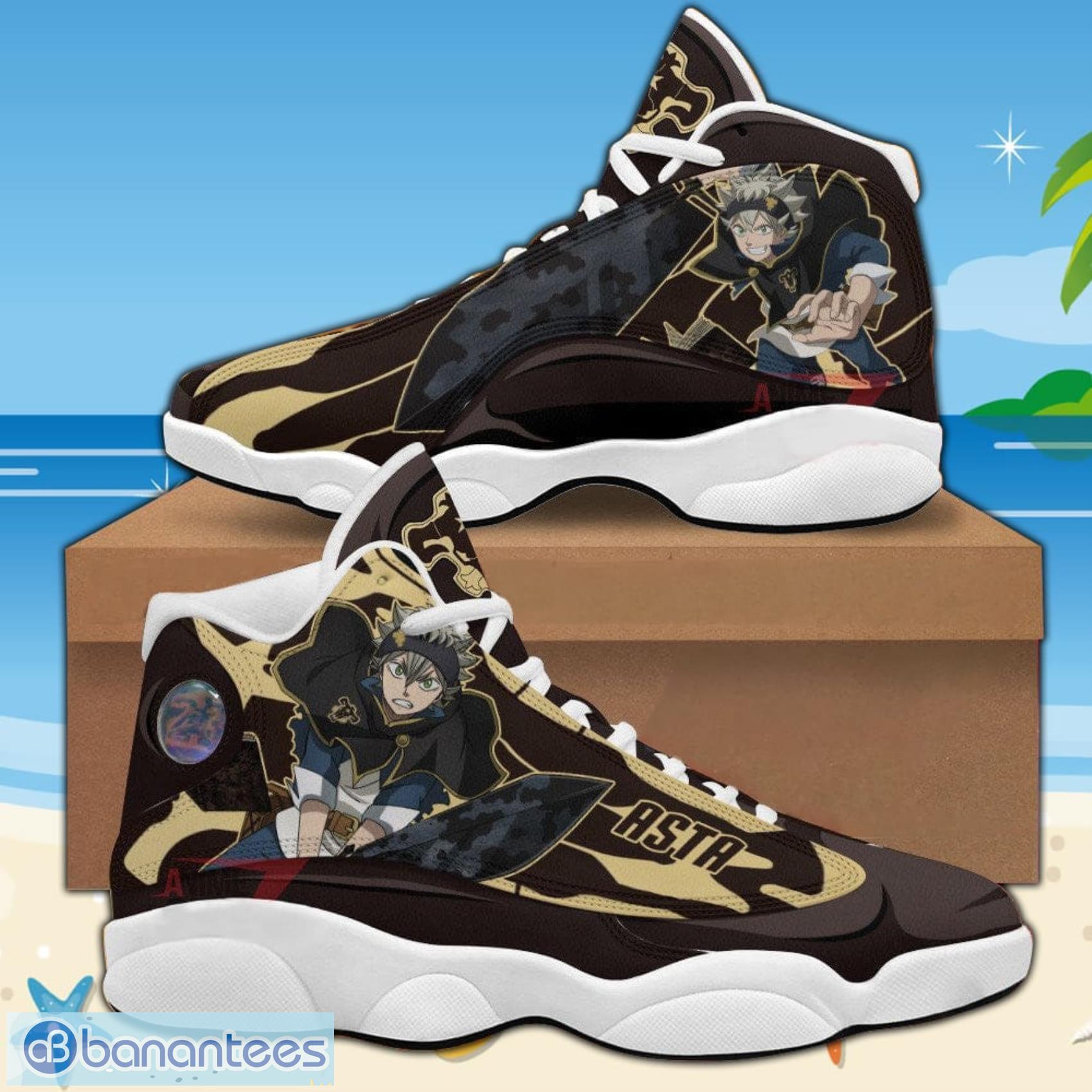 Black Clover Black Bull AJ13 Sneakers Anime Air Jordan 13 Shoes