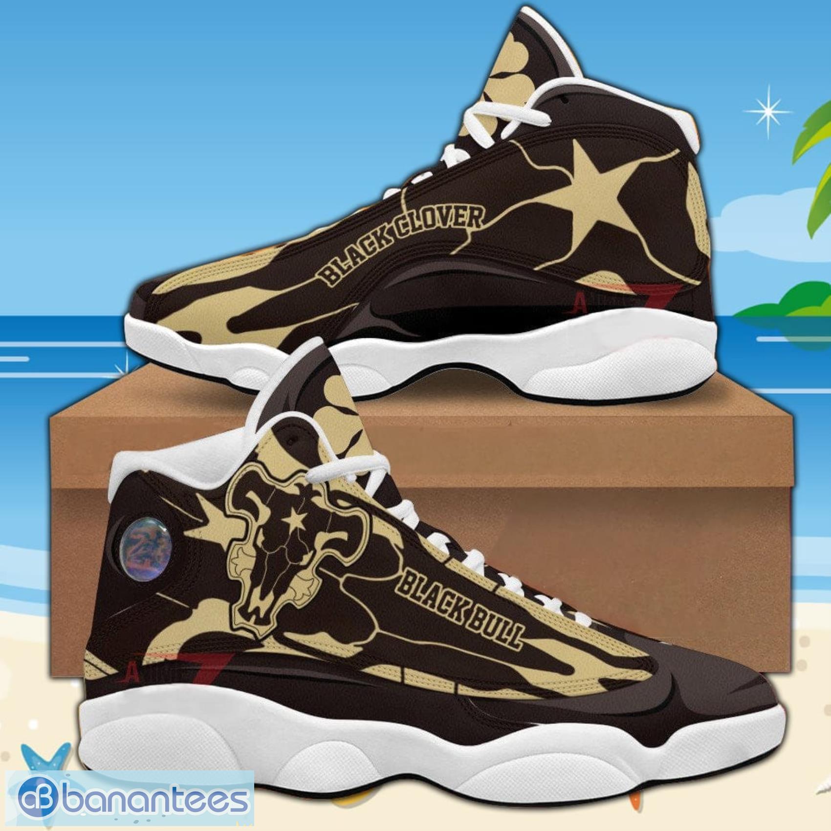 Black Clover Black Bull AJ13 Sneakers Anime Air Jordan 13 Shoes