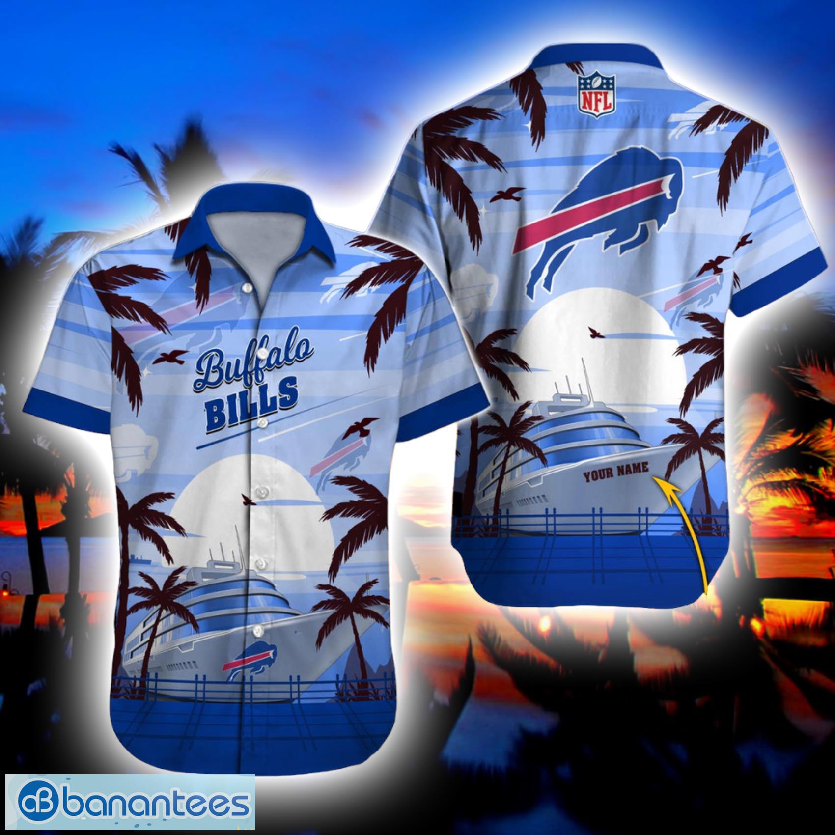 Buffalo Bills NFL Custom Name Big Ship And Ocean Aloha AOP Print Hawaiian  Shirt - Banantees