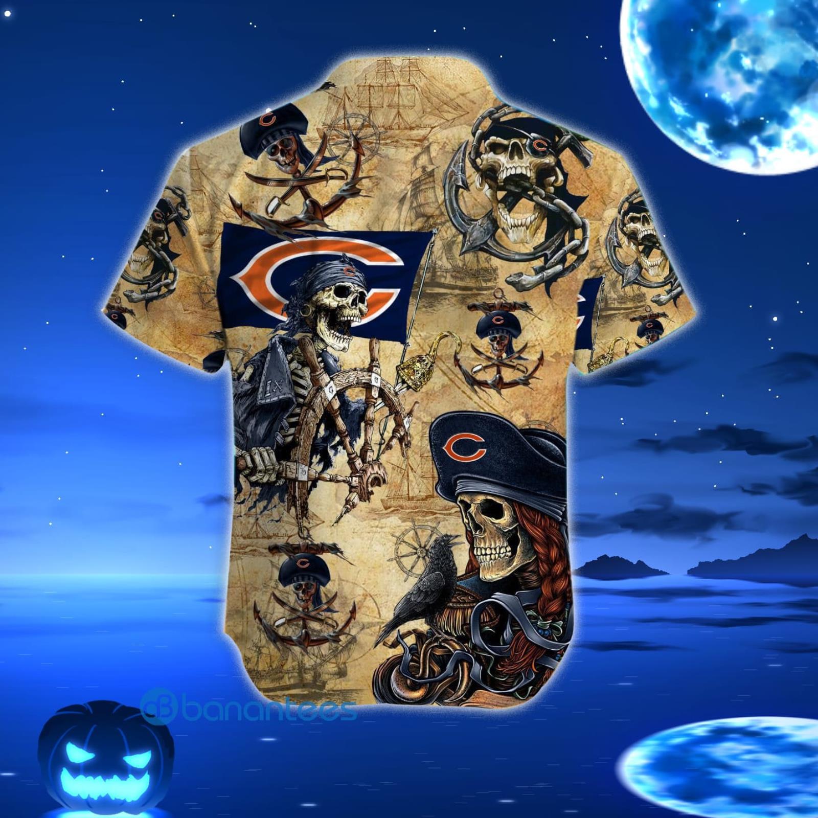 Chicago Bears Pirates Fans Pirates Skull Hawaiian Shirt Summer