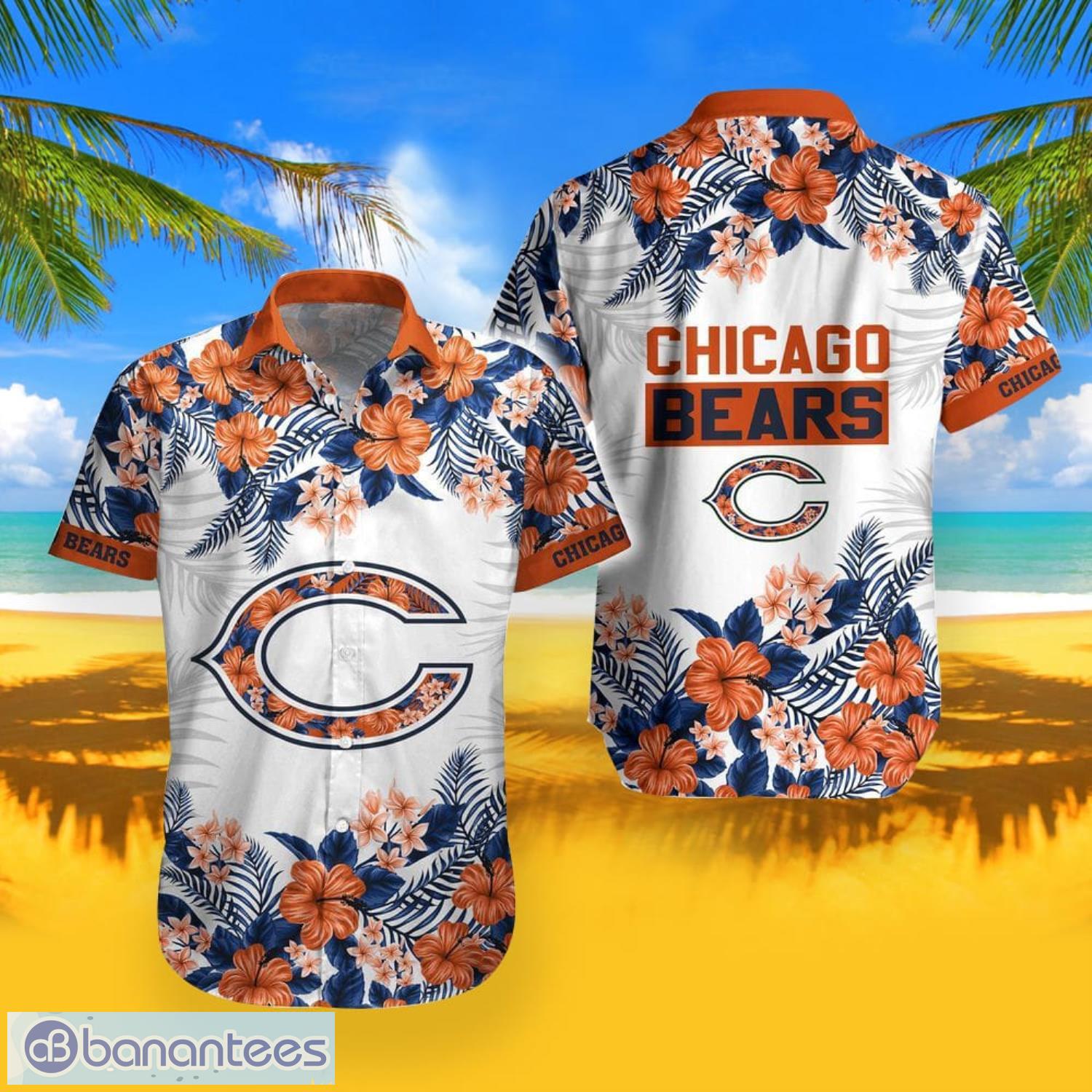 Chicago Bears Dark Background Hoodies Full Over Print - Banantees