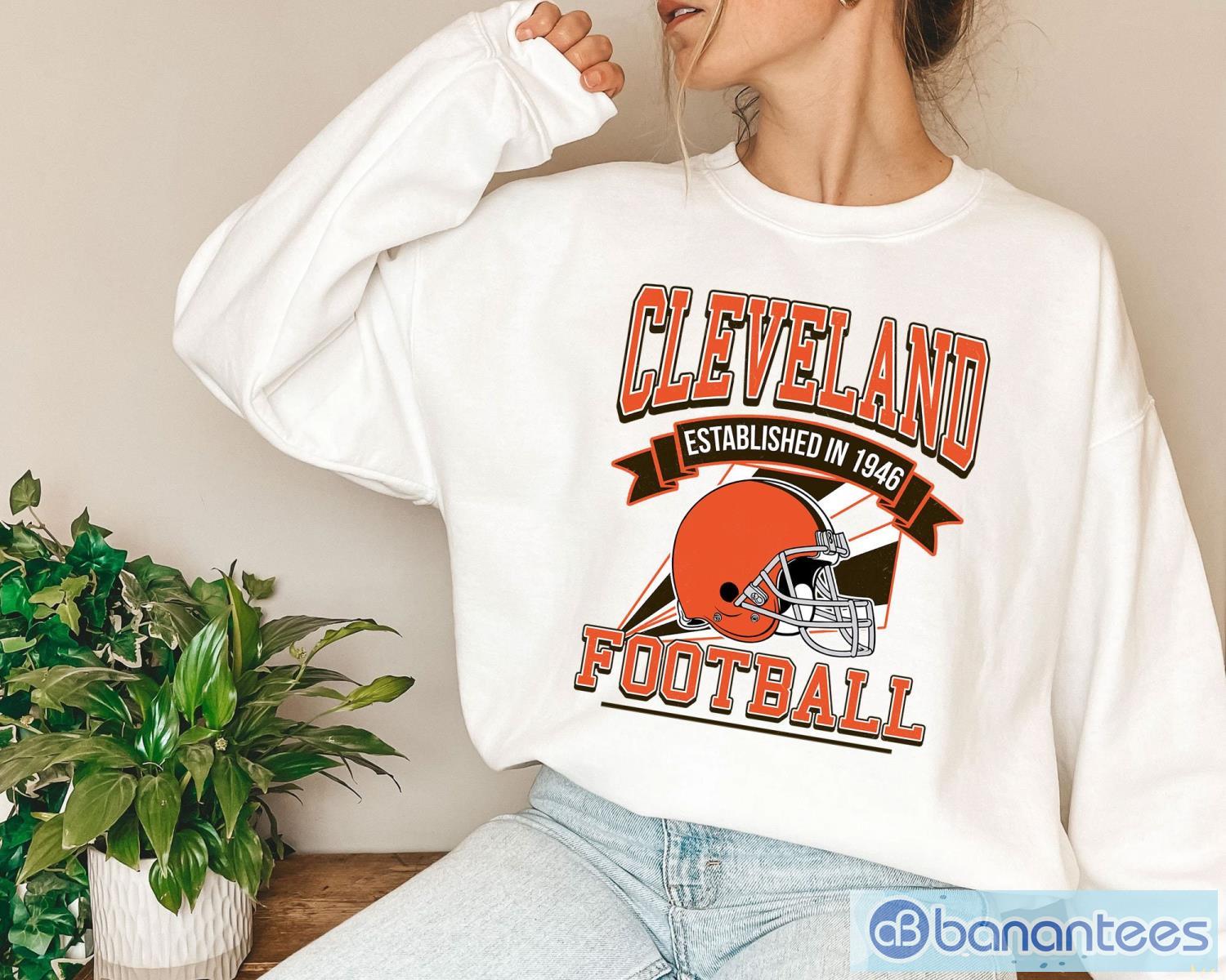 Vintage NFL Cleveland Browns T-Shirt Sweatshirt Hoodie, American Sport,  Vintage Graphic Shirt, Football Shirt For Men Women, Perfect Gift