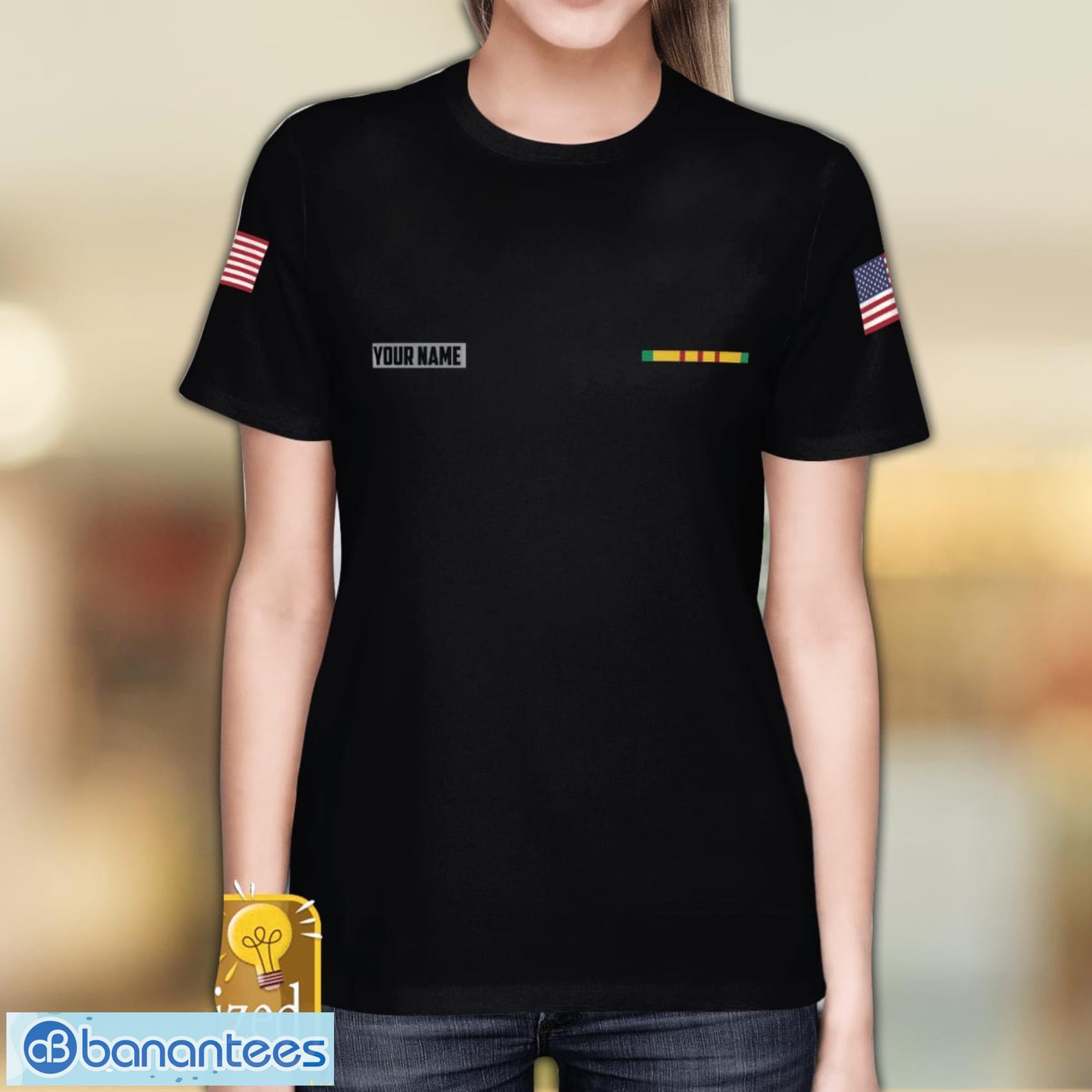 Custom Name Vietnam Veteran Vietnam War All Over Print 3D T-Shirt