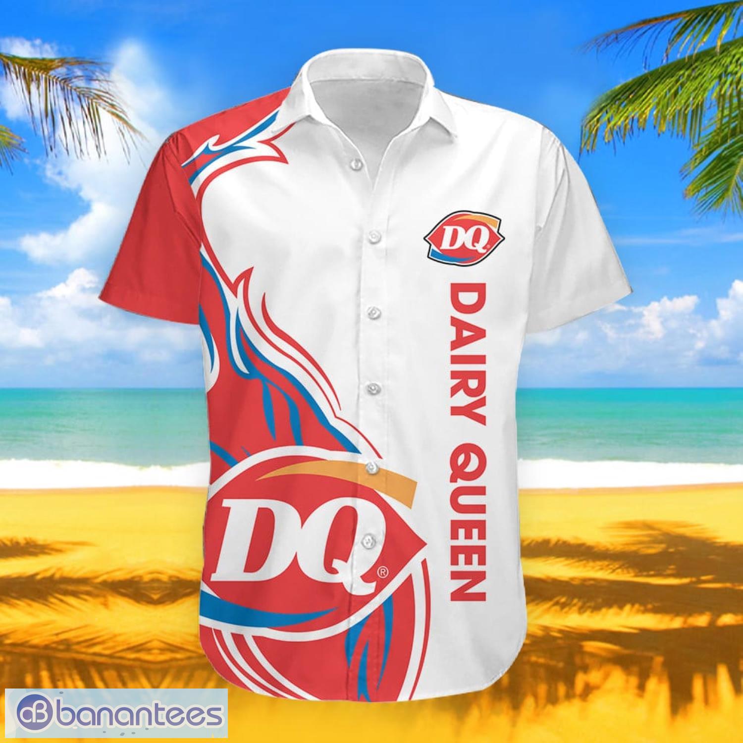 dairy queen New Coconut 3D Hawaiian Beach Shirt For Summer