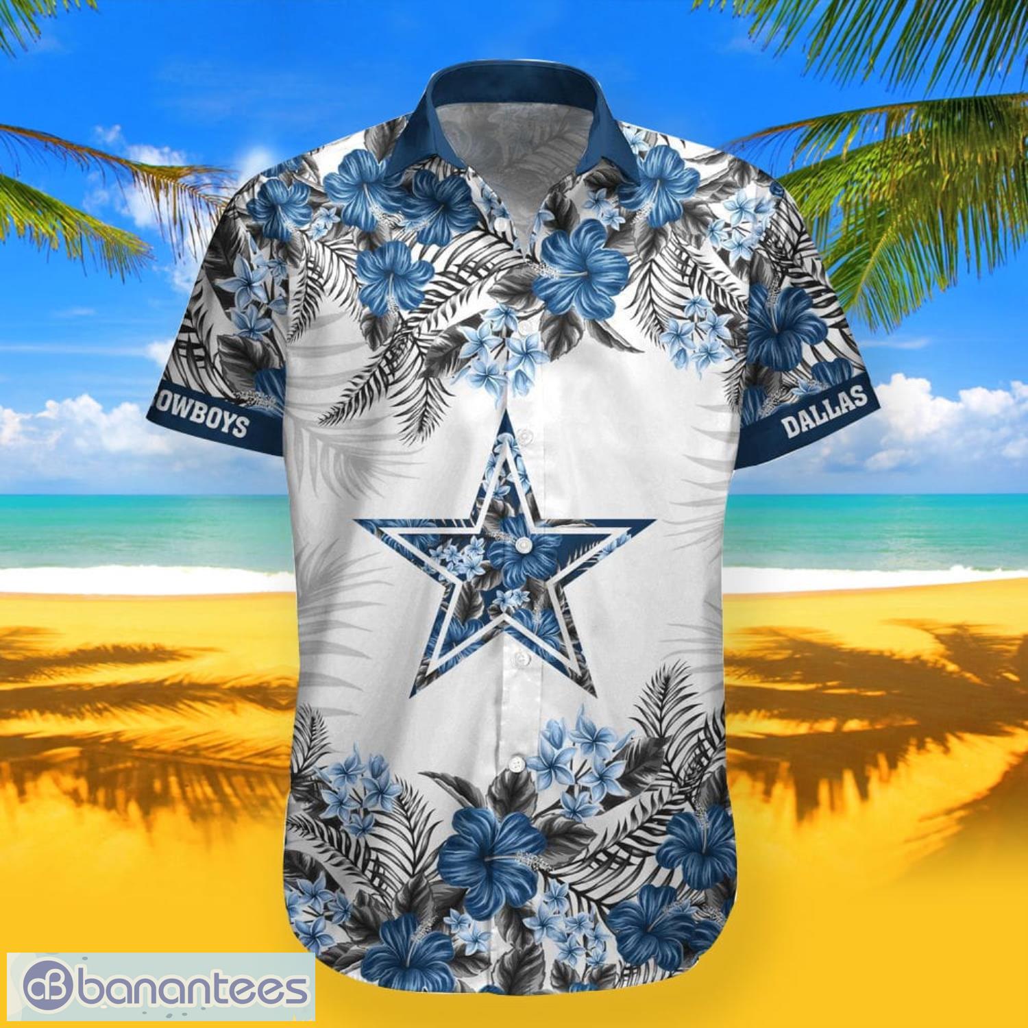 Dallas Cowboys Under Armour Summer Hawaiian Shirt And Shorts - Banantees