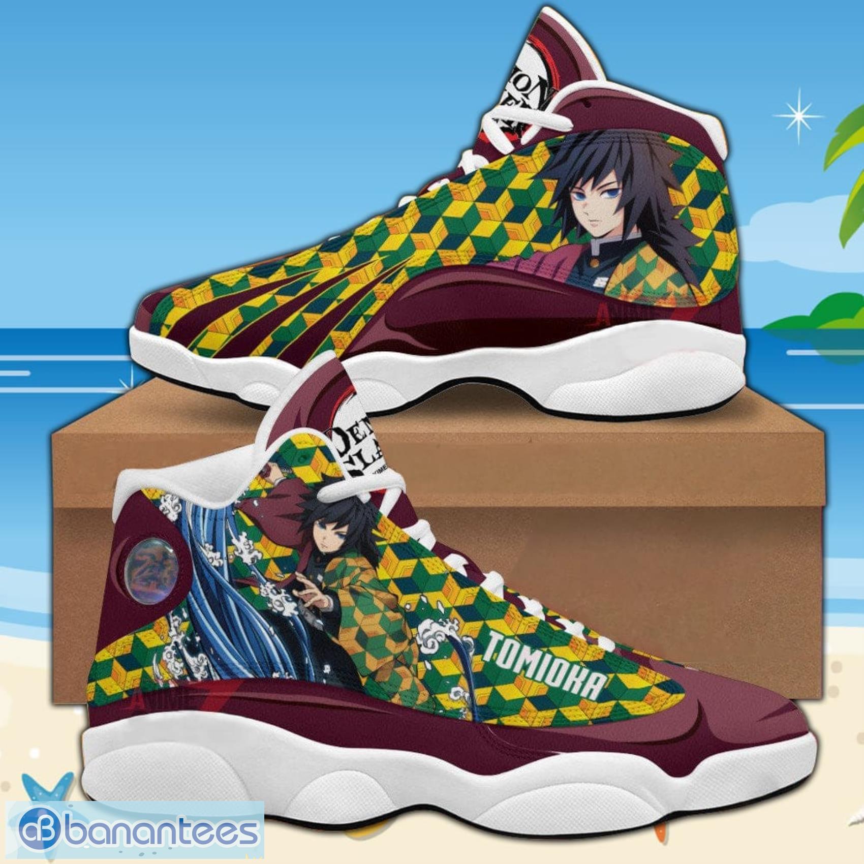 Demon Slayer Jd13 Jd Sneakers Giyu Tomioka Anime Air Jordan 13 Shoes Demon Slayer Jd13 Jd Sneakers Giyu Tomioka Anime Air Jordan 13 Shoes
