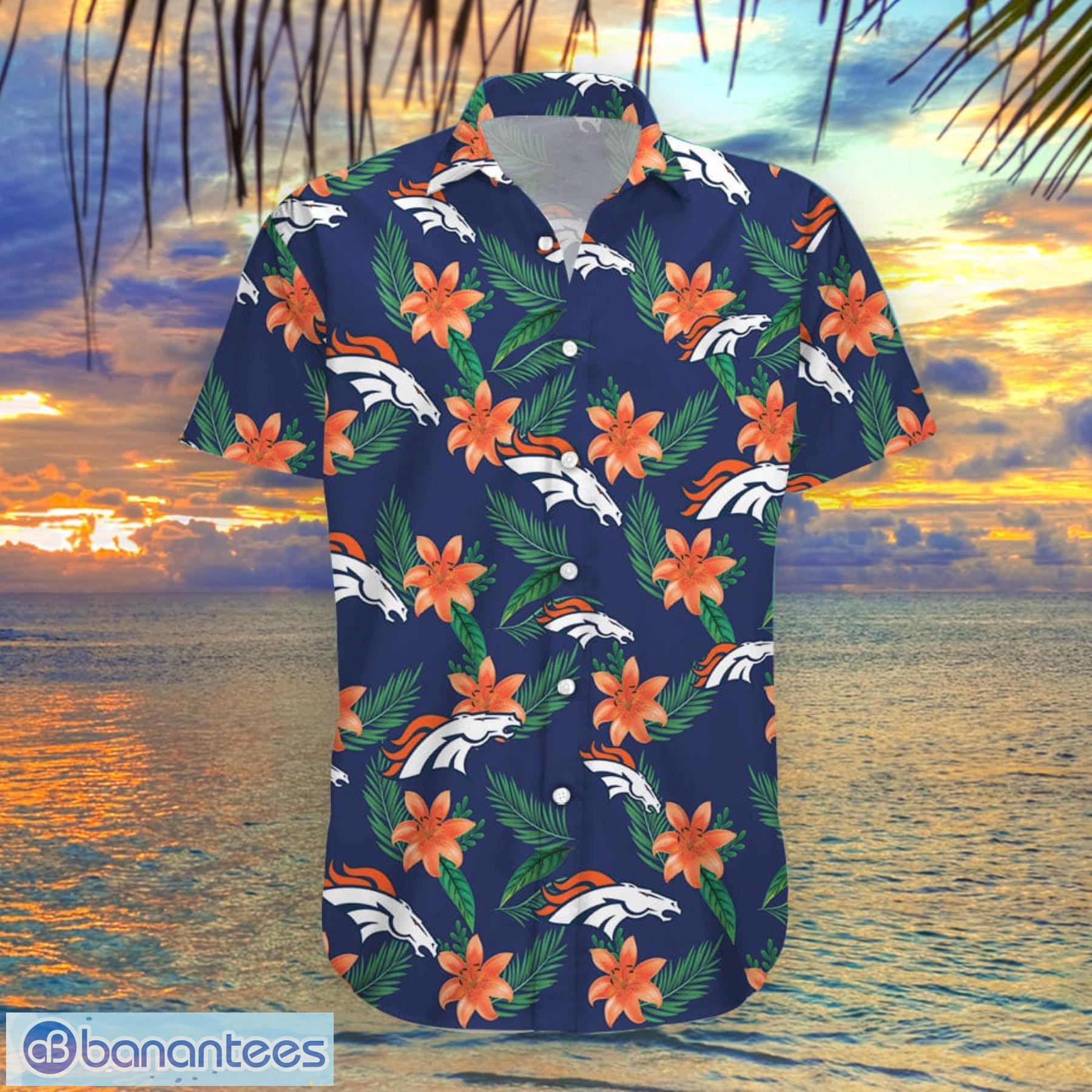 Denver Broncos Summer Floral Hawaiian Shorts Gift For Fans