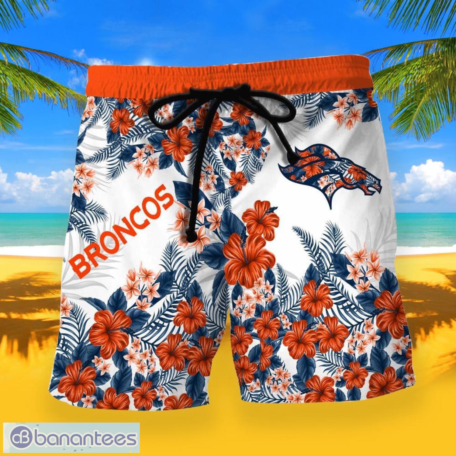 Denver Broncos Tropical Hawaiian Shirt And Shorts Summer Beach Set -  Banantees