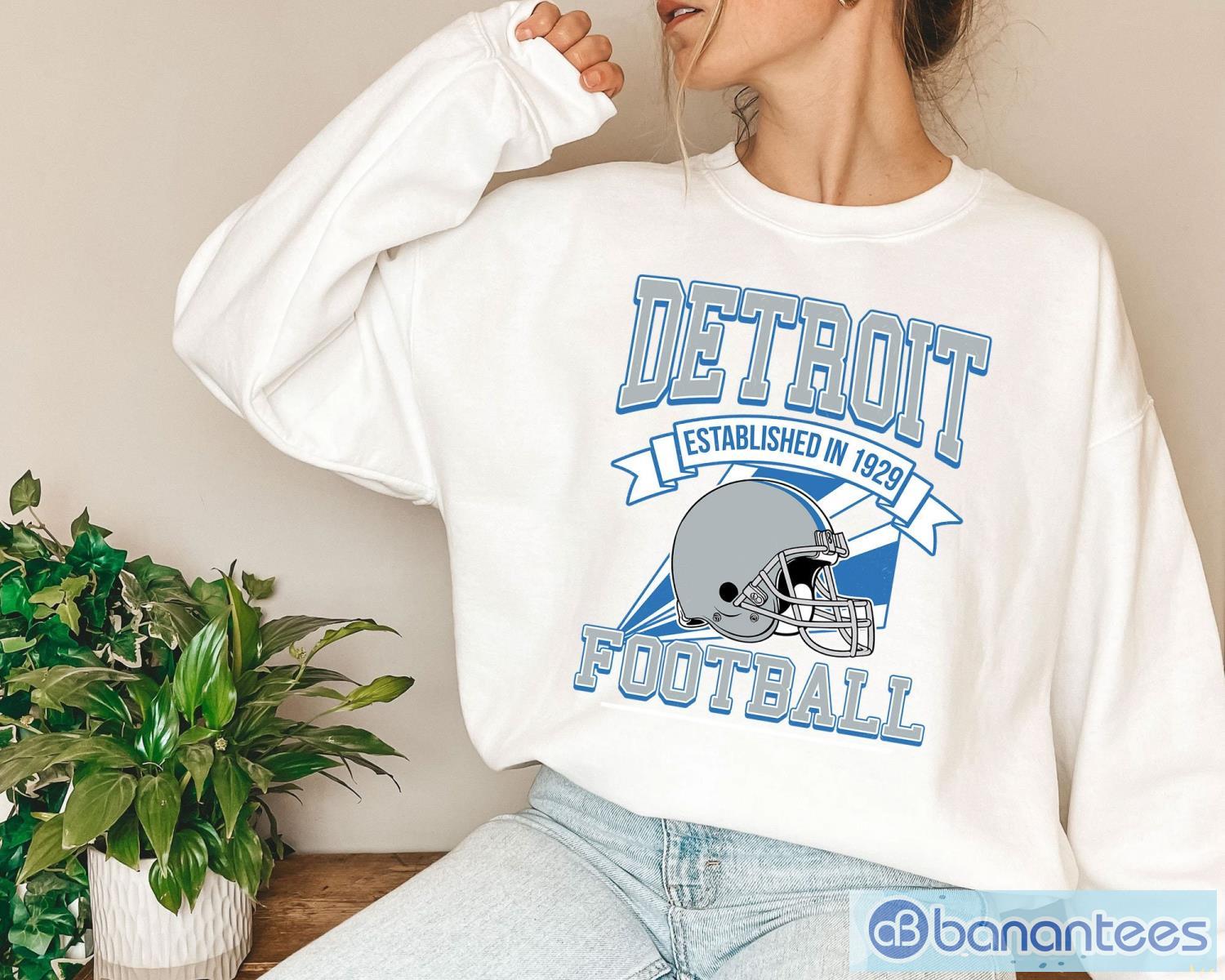 Detroit Lions Sweatshirt Detroit Football T Shirt Detroit Football