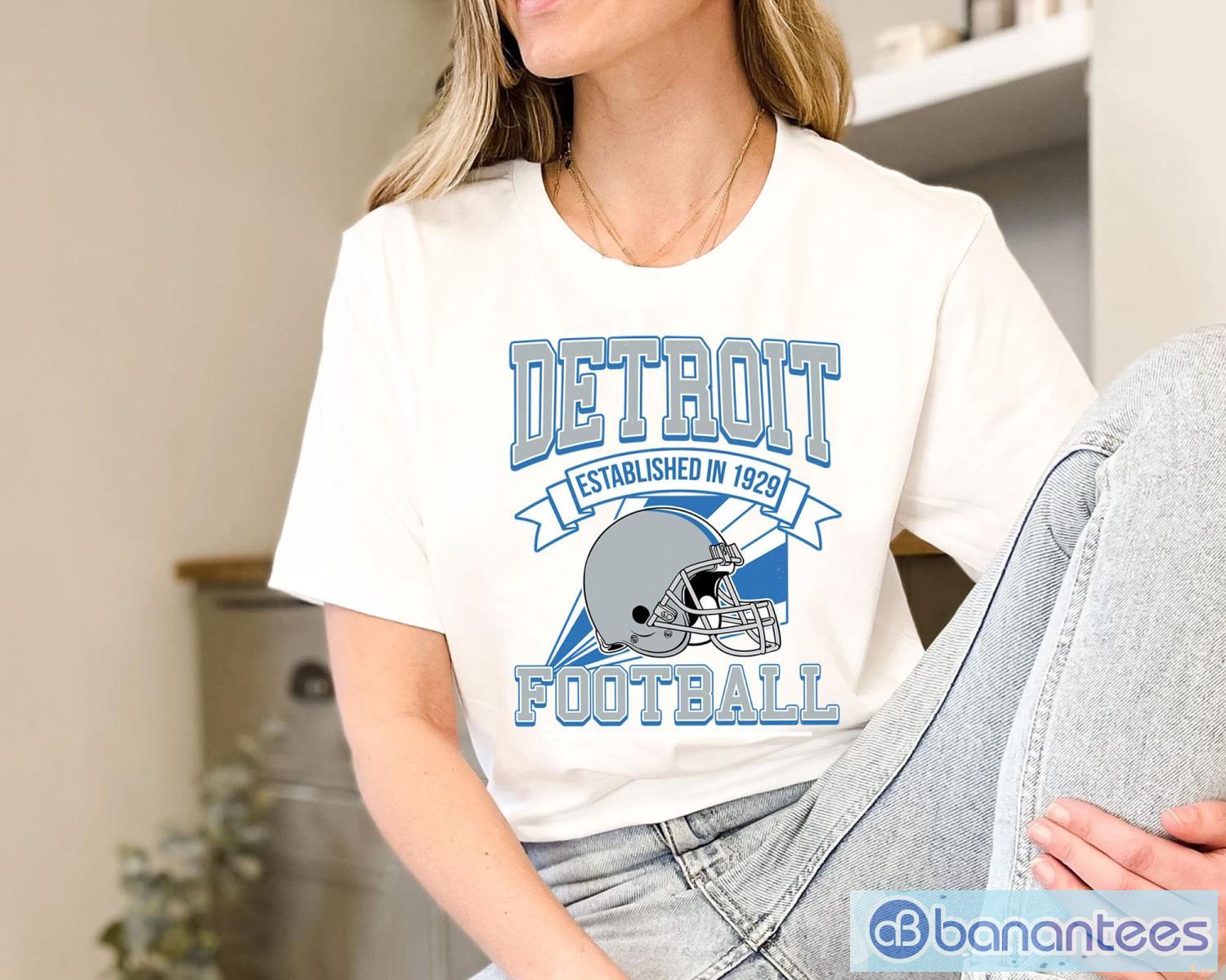 Vintage Detroit Football Shirt, Detroit Football Unisex Hoodie Long Sleeve