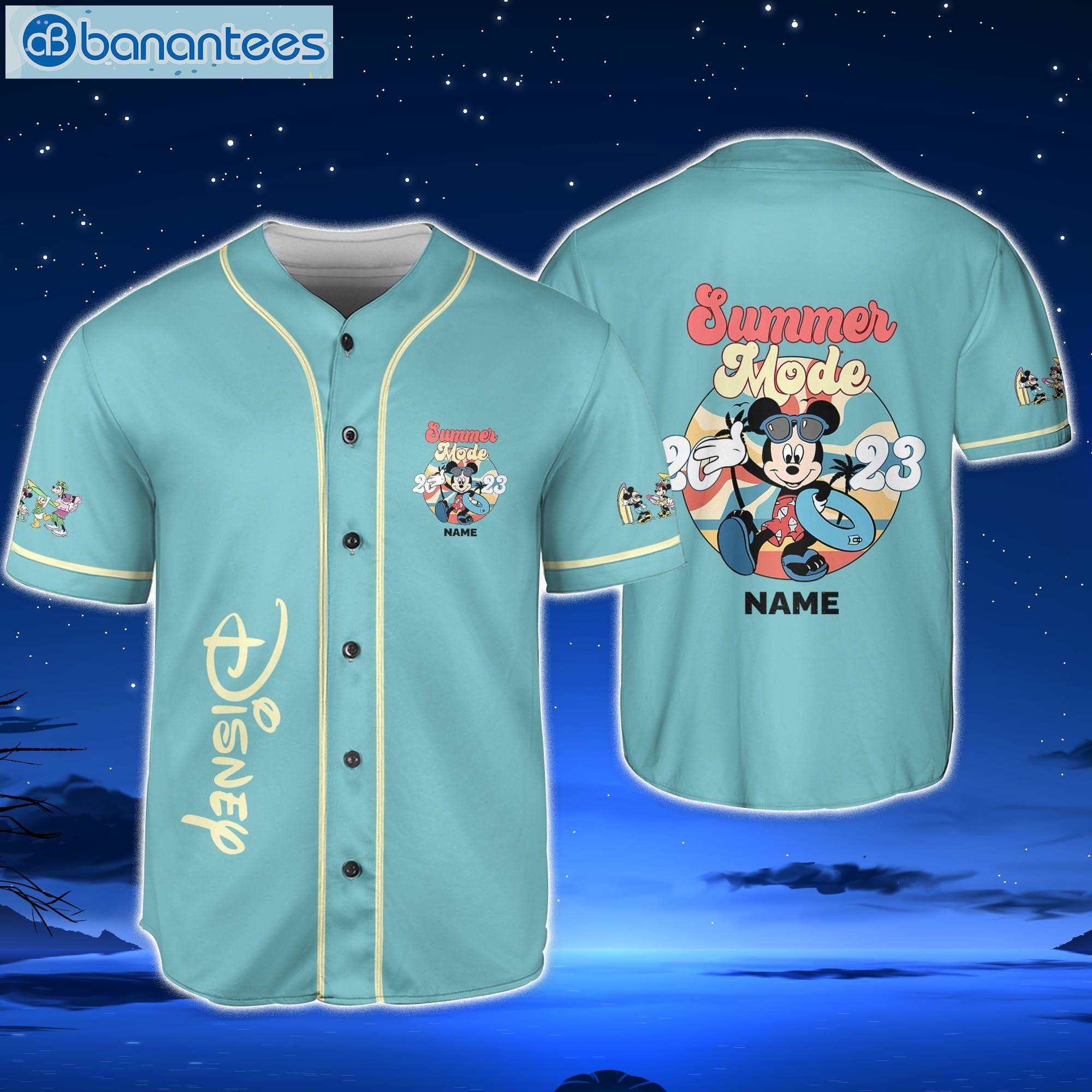 Disney Mickey Summer Mode Custom Name Baseball Jersey Shirt Cute Gifts For  Fans Disney And Sport Lovers - Banantees