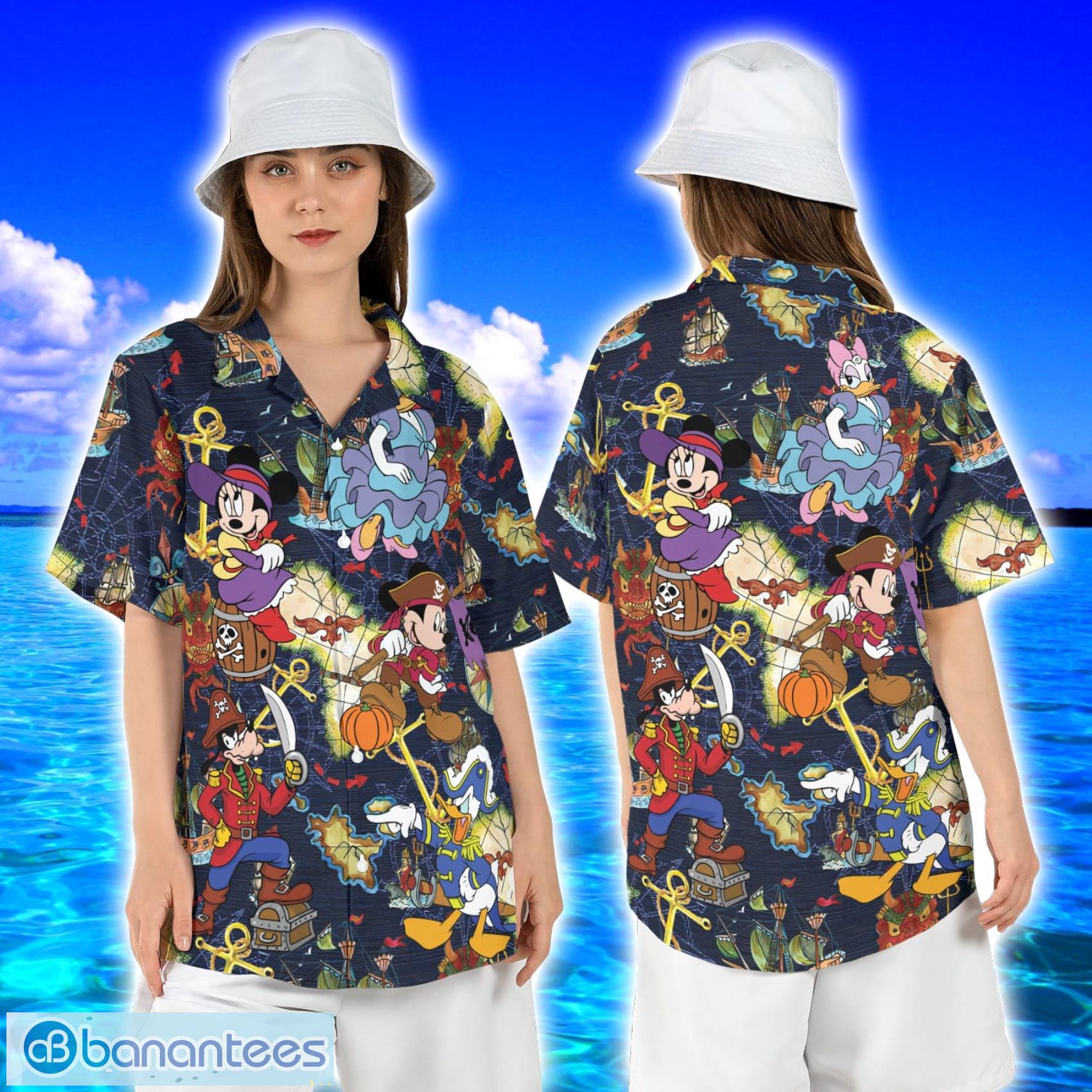Disney Pirates Of Caribbean Mickey And Friends Hawaiian Shirt
