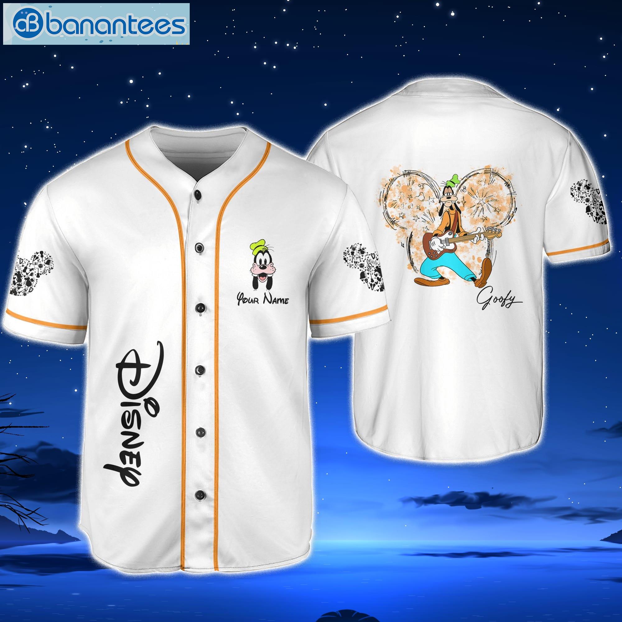 Goofy Music Custom Name Baseball Jersey Shirt Cute Gifts For Fans