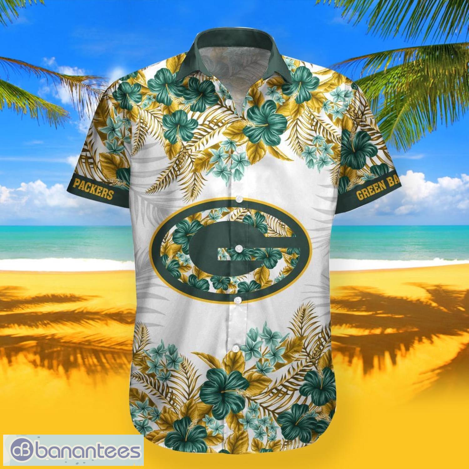 Green Bay Packers Helmet Tropical Summer Hawaiian Shirt And Shorts Best  Gift For Summer Vacation - Banantees