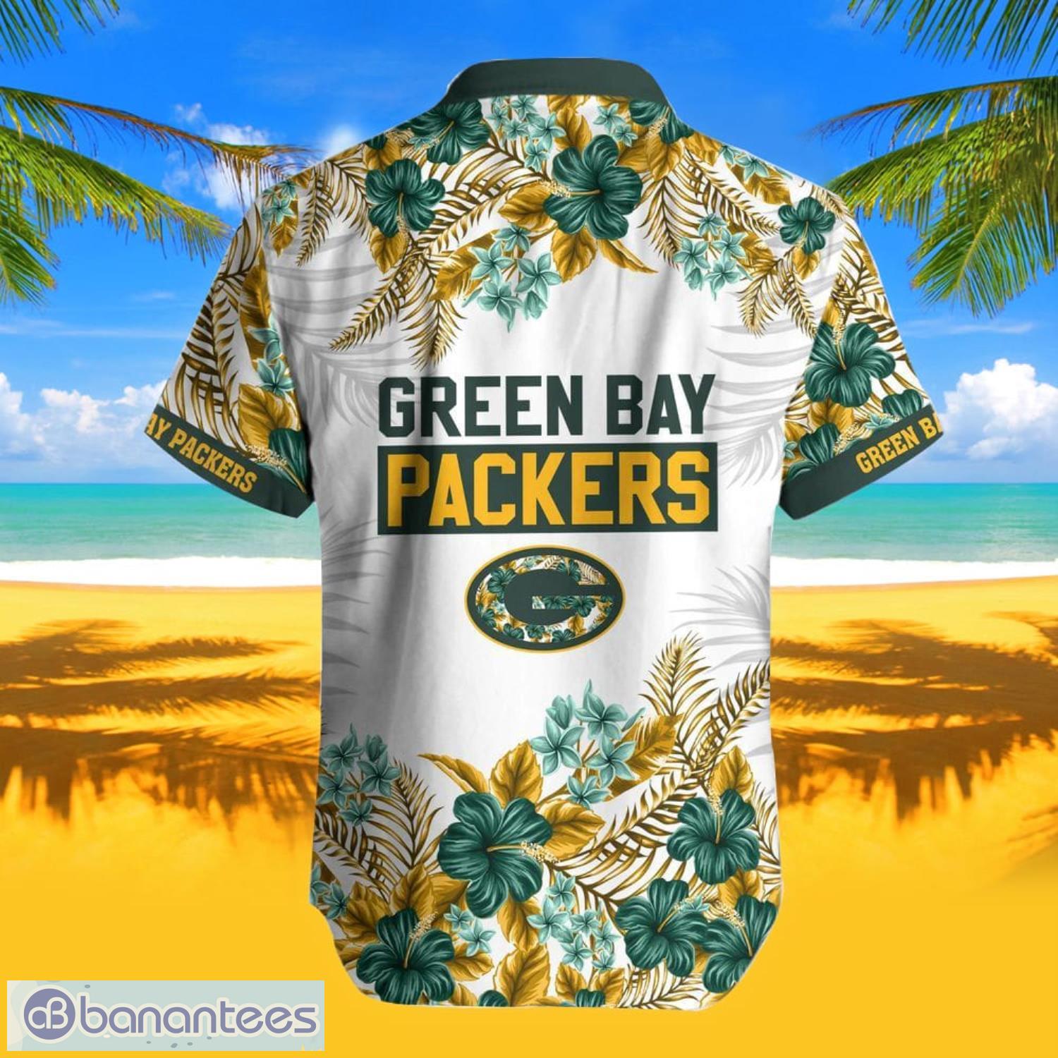 Green Bay Packers Helmet Tropical Summer Hawaiian Shirt & Short