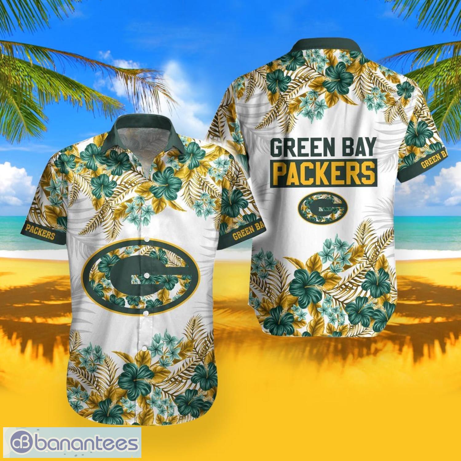 Green Bay Packers Summer Beach Shirt and Shorts Full Over Print