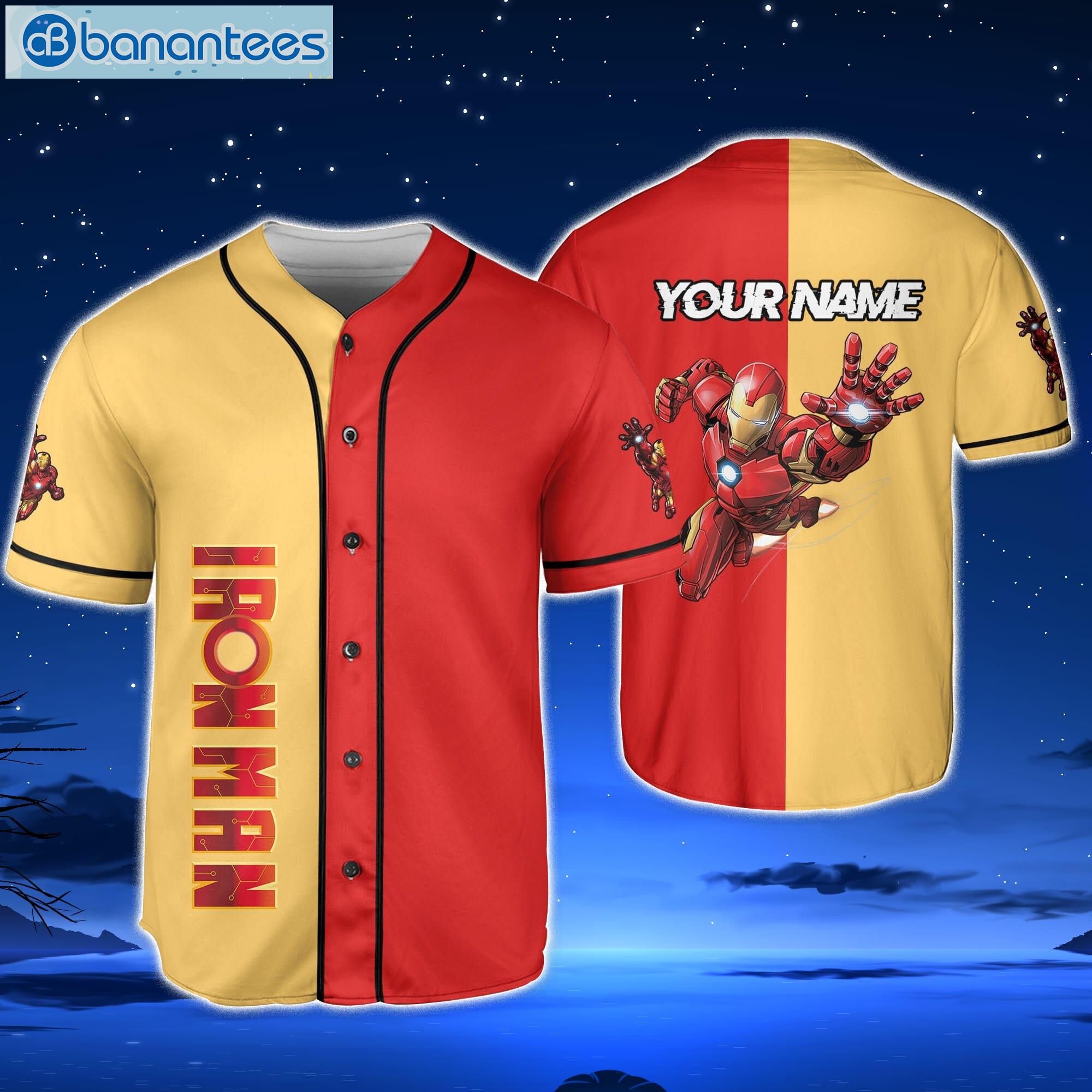 ironman fly Custom Name Baseball Jersey Disney Men And Women Gift